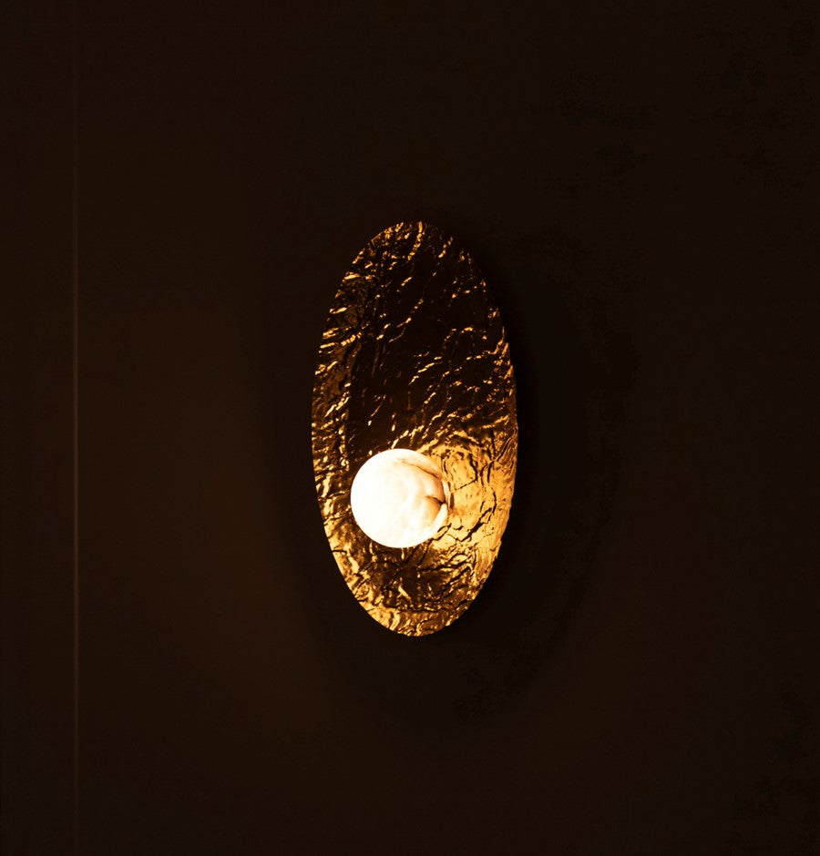 Brüksel Gold Marble Big Wall Sconce - Heka Lighting & Trading Limited