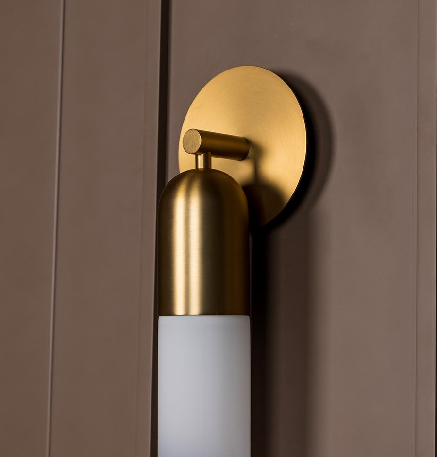 Manila Transparent Glass Gold Wall Sconce - Heka Lighting & Trading Limited