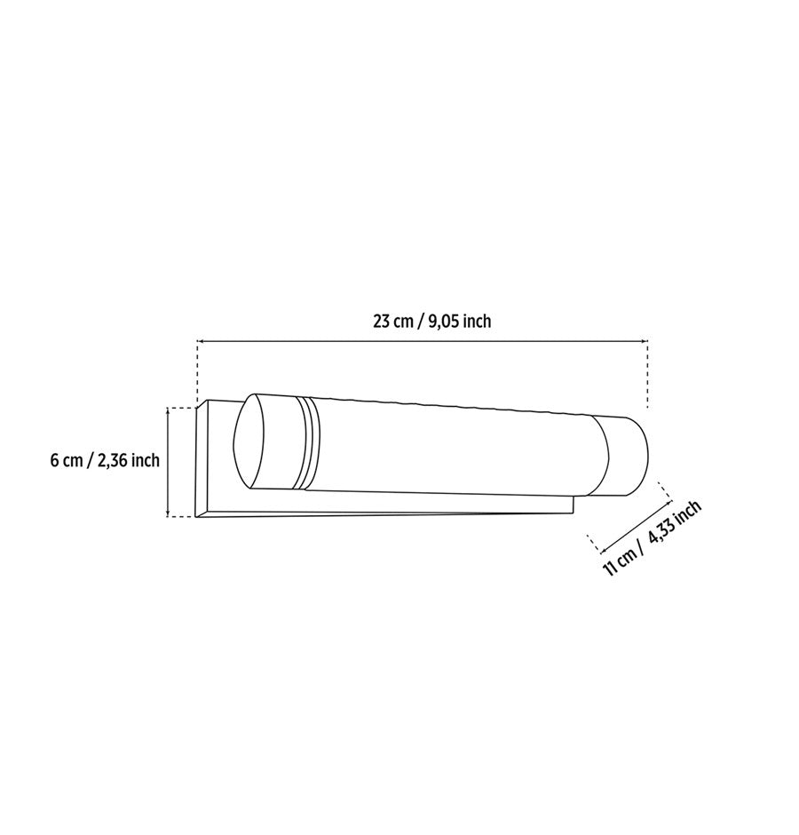 Alabanda Single Transparent Acrylic Antique Led Wall Sconce - Heka Lighting & Trading Limited