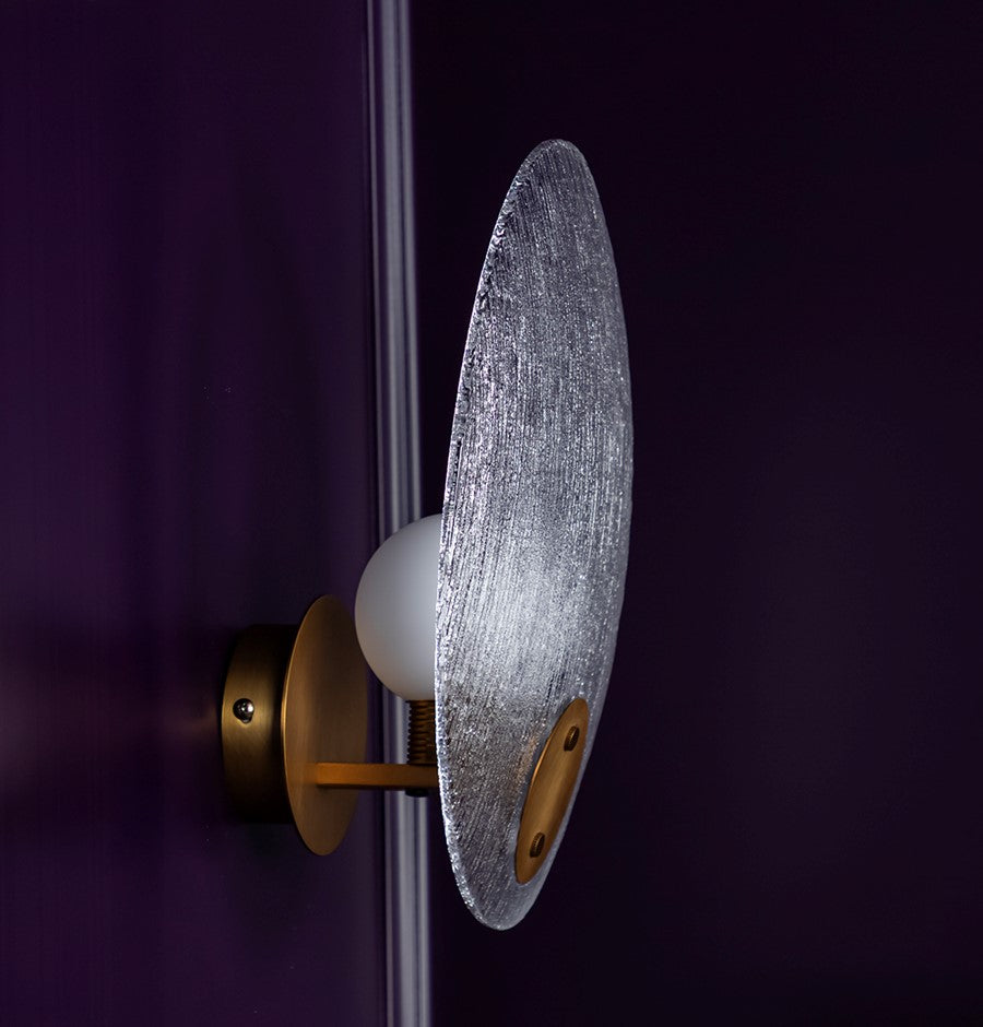 Gana White Frosted Glass Antique Wall Sconce - Heka Lighting & Trading Limited