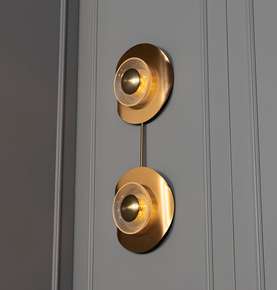 Pedesa 2 Piece Frosted Glass Antique Led Wall Sconce