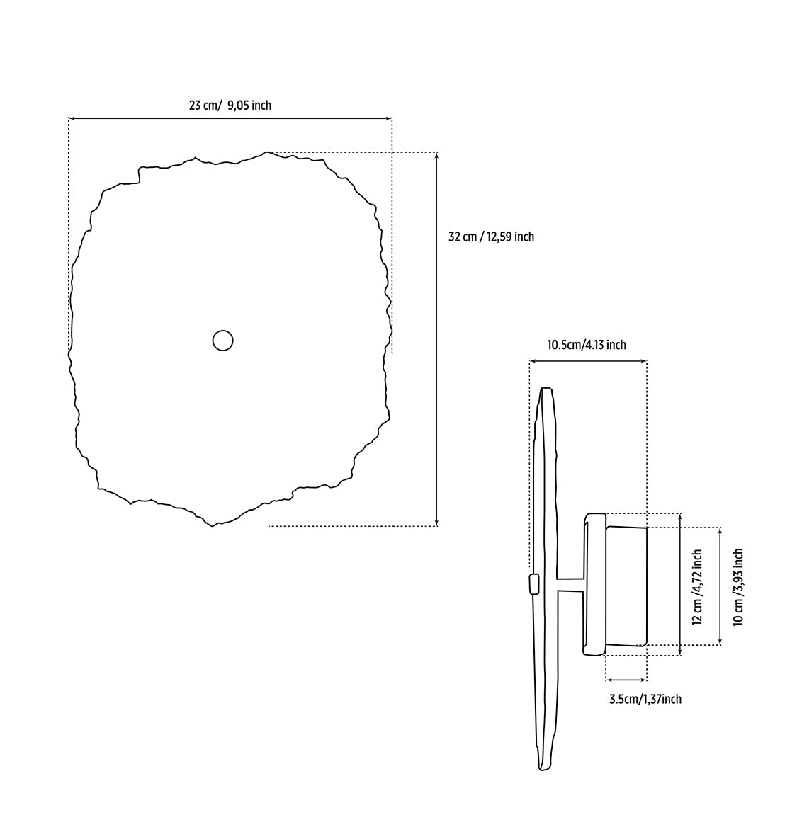 Antwerp Single White Marble Antique Led Wall Sconce - Heka Lighting & Trading Limited