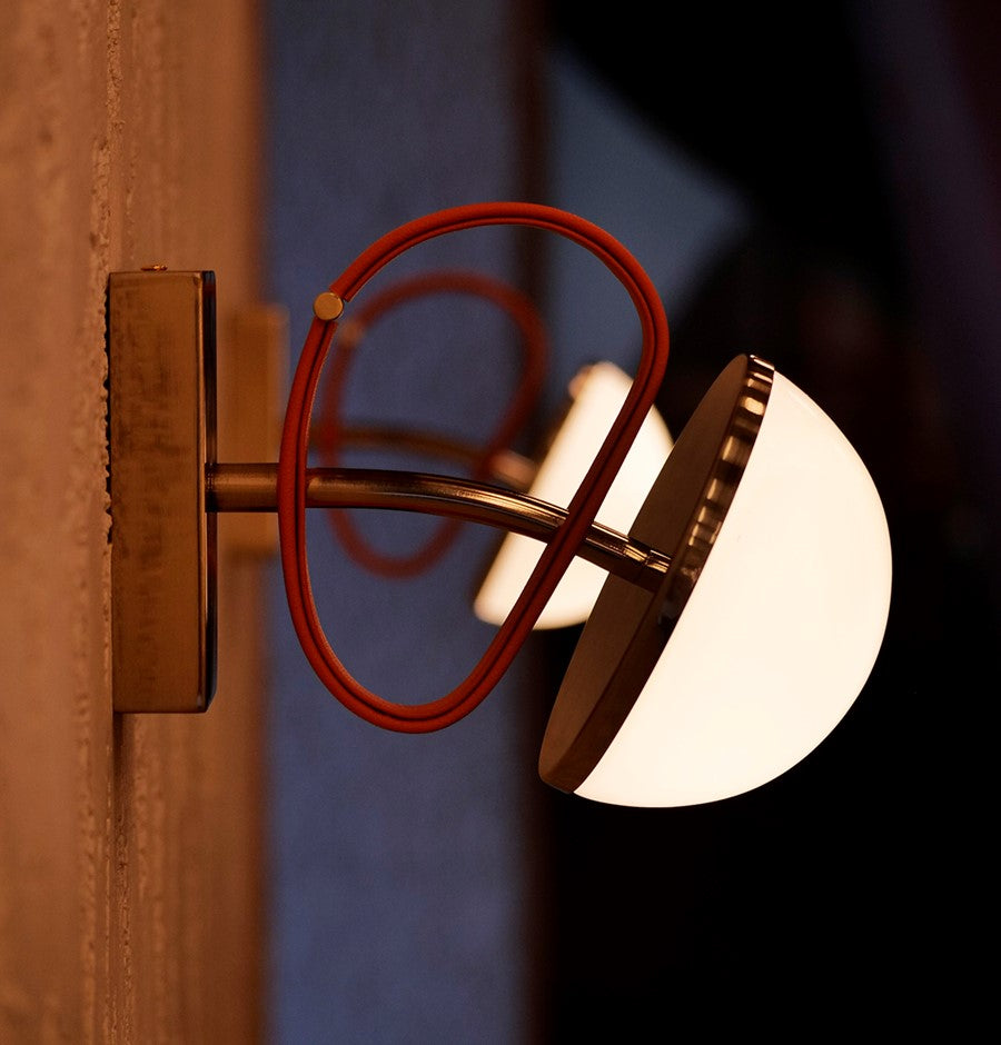 Nepal Platinum Single Soft Glass Led Wall Sconce - Heka Lighting & Trading Limited