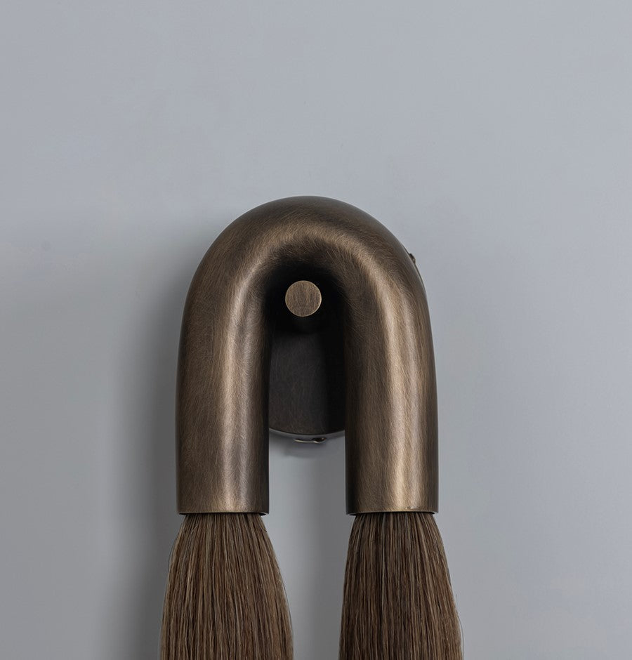 Pony Horse Hair Dark Antique Marble Big Wall Sconce - Heka Lighting & Trading Limited