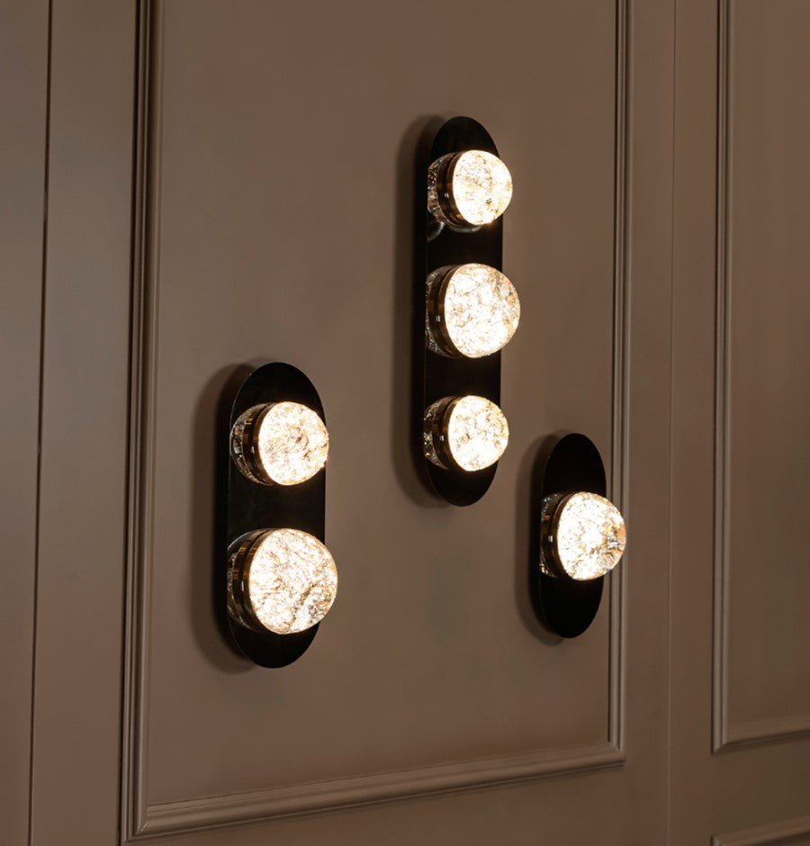 Lima Single Transparent Acrylic Platinum Led Wall Sconce - Heka Lighting & Trading Limited