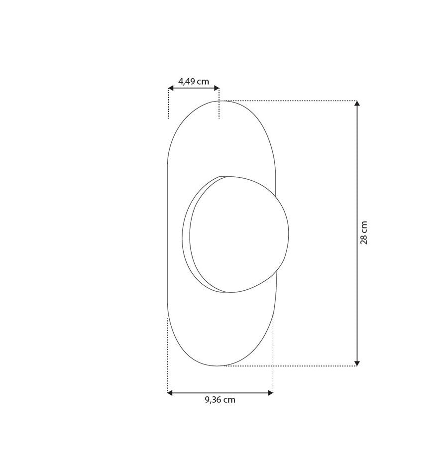 Lima Single Transparent Acrylic Platinum Led Wall Sconce - Heka Lighting & Trading Limited