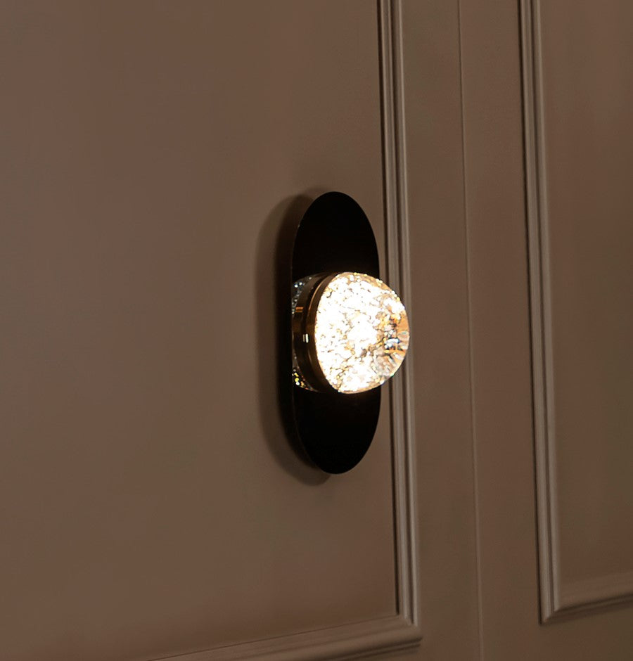 Lima Single Transparent Acrylic Platinum Led Wall Sconce - Heka Lighting & Trading Limited