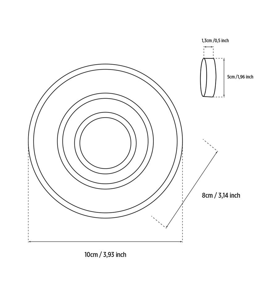 Labranda Single Smoked Glass Black Led Wall Sconce 10 Cm - Heka Lighting & Trading Limited