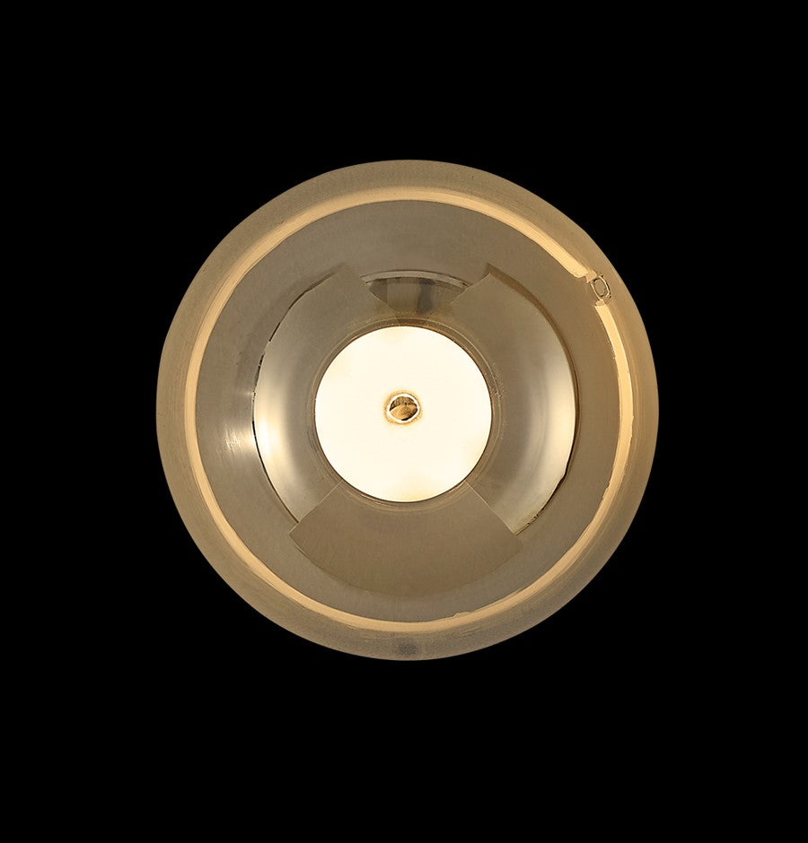 Labranda Single Honey Glass Black Led Wall Sconce 15 Cm - Heka Lighting & Trading Limited