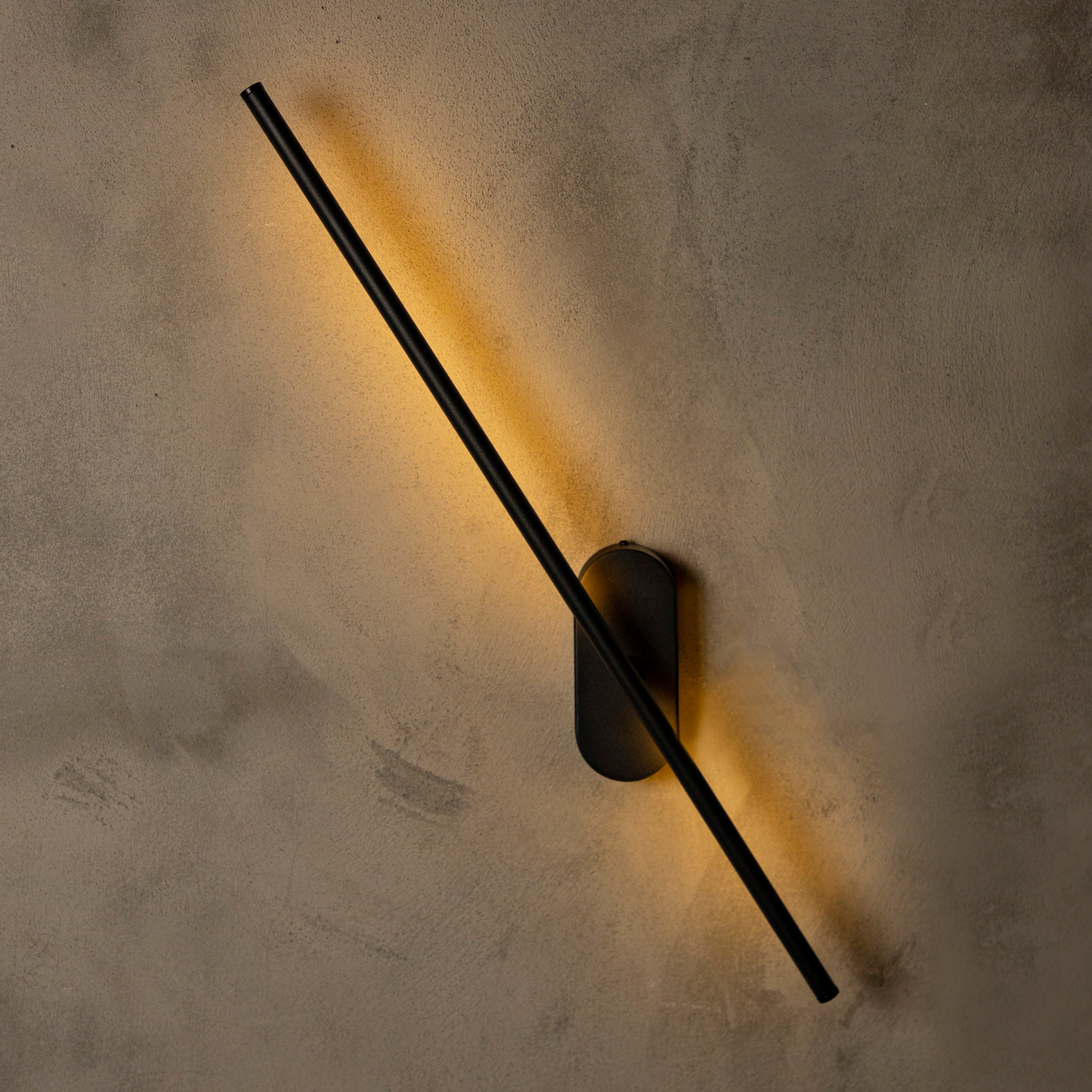 Assos Black Led Wall Sconce 70 Cm - Heka Lighting & Trading Limited