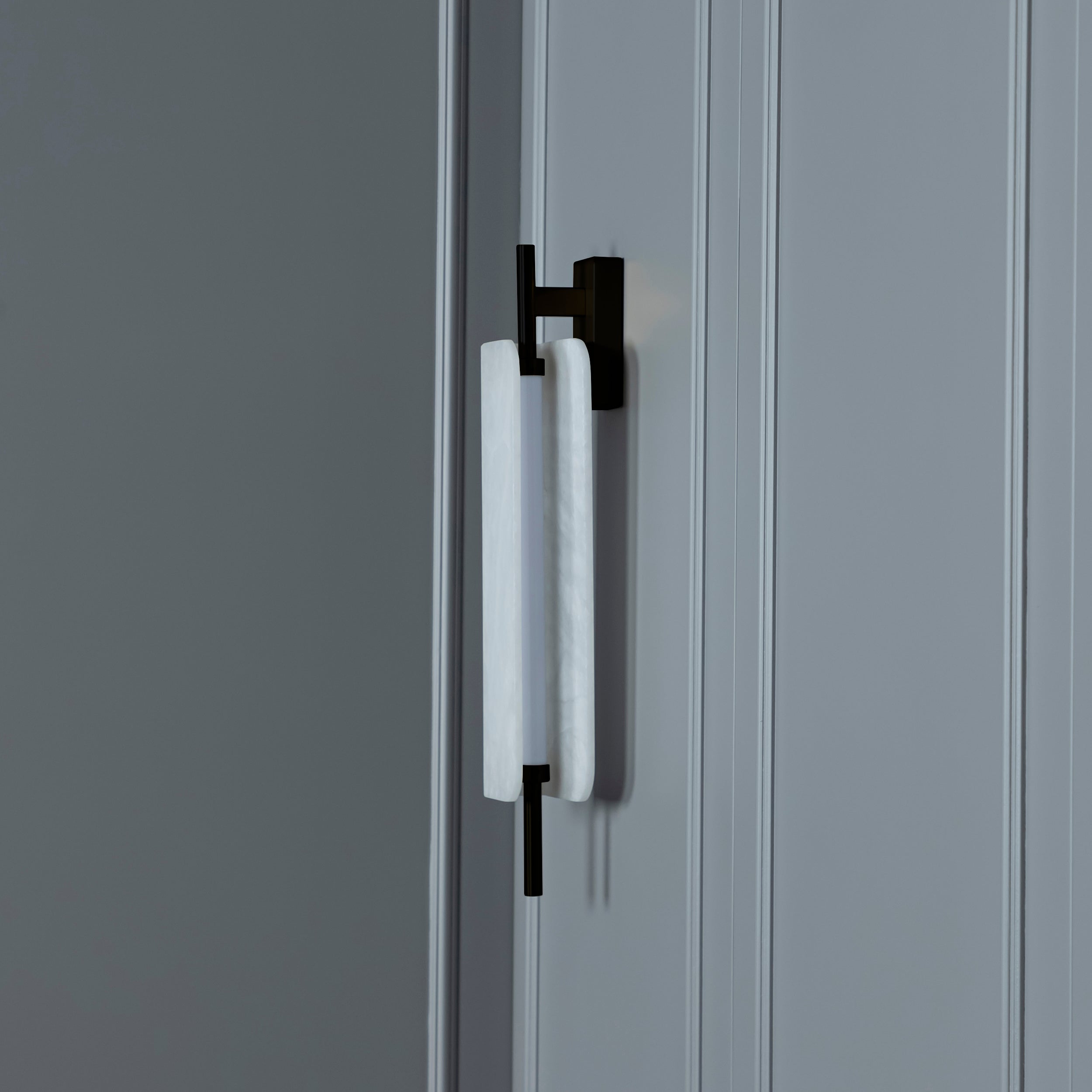 Orkos White Marble Led Wall Sconce 52 Cm - Heka Lighting & Trading Limited