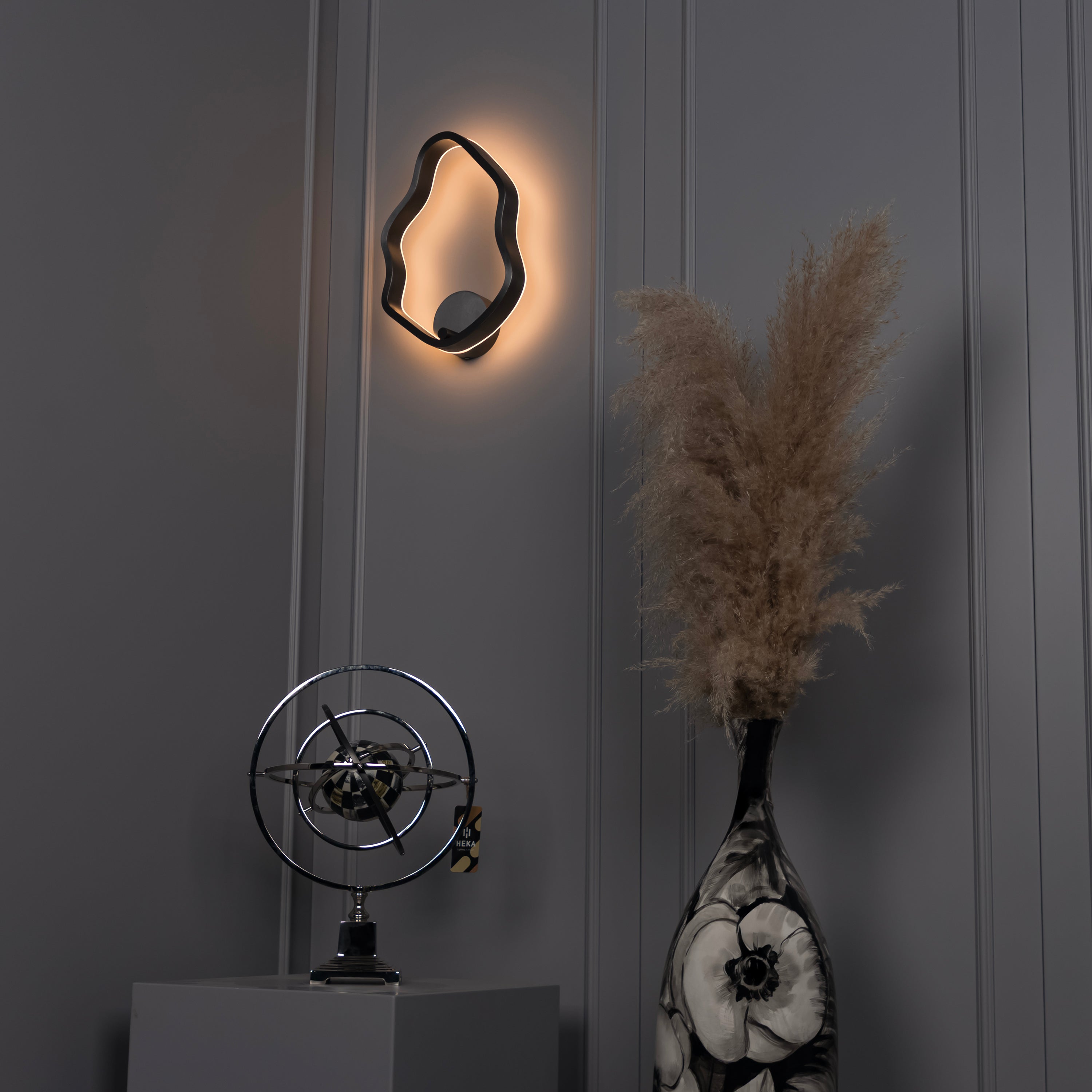 Marsis Stainless Platinum Small Led Wall Sconce - Heka Lighting & Trading Limited