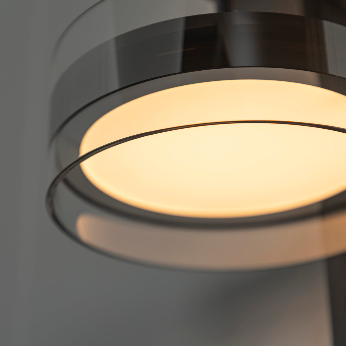 Berlin Platinum Stainless Transparent Glass Led Wall Sconce