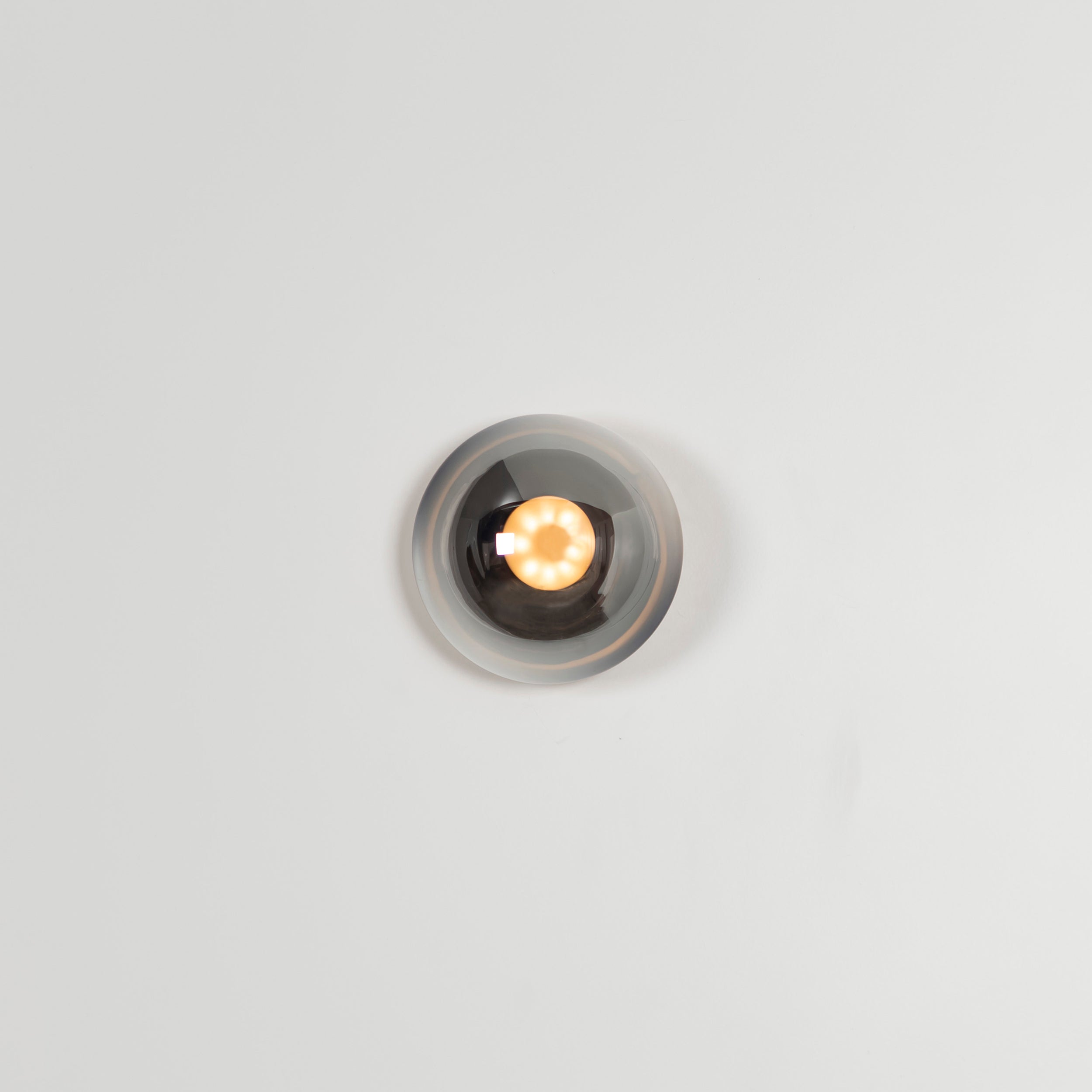 Labranda Single Smoked Glass Black Led Wall Sconce 10 Cm - Heka Lighting & Trading Limited