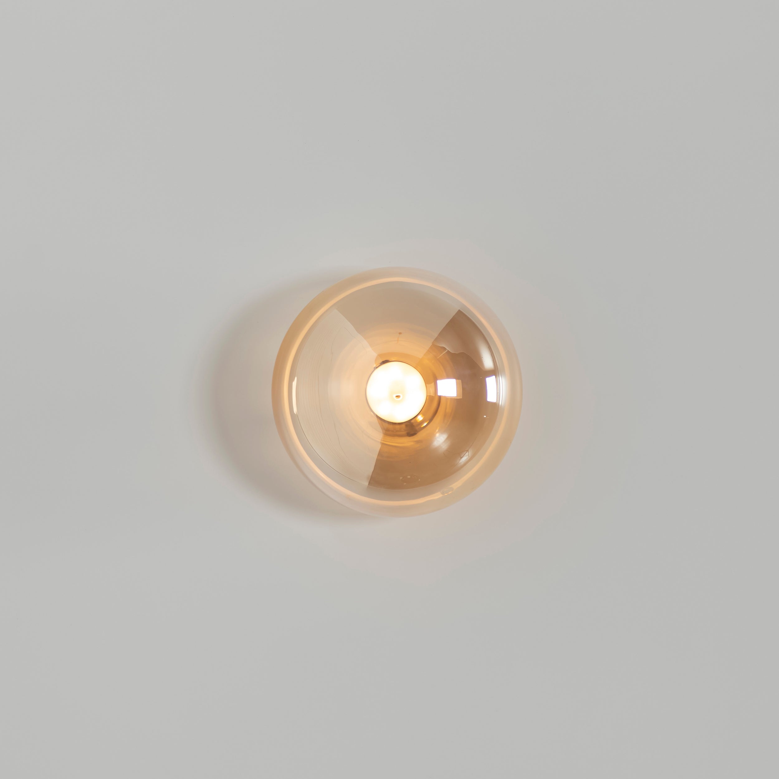 Labranda Single Honey Glass Black Led Wall Sconce 10 Cm - Heka Lighting & Trading Limited