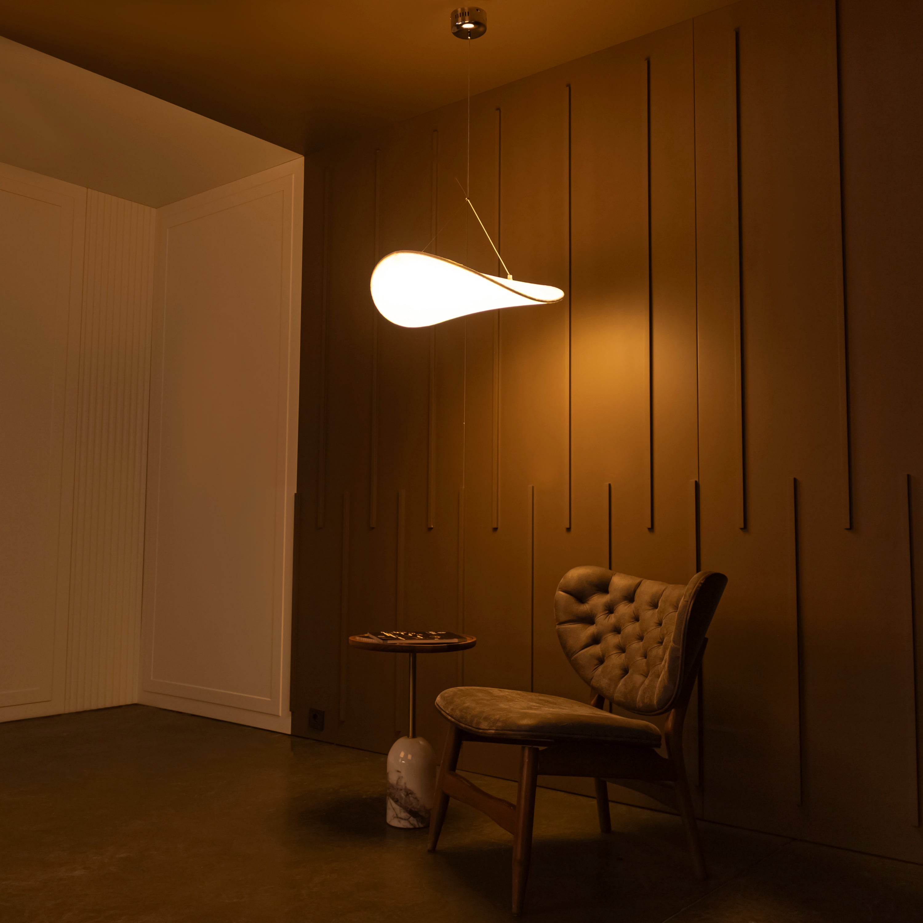 Galaxy Soft Touch White Pendant Light Chandelier 60 Cm