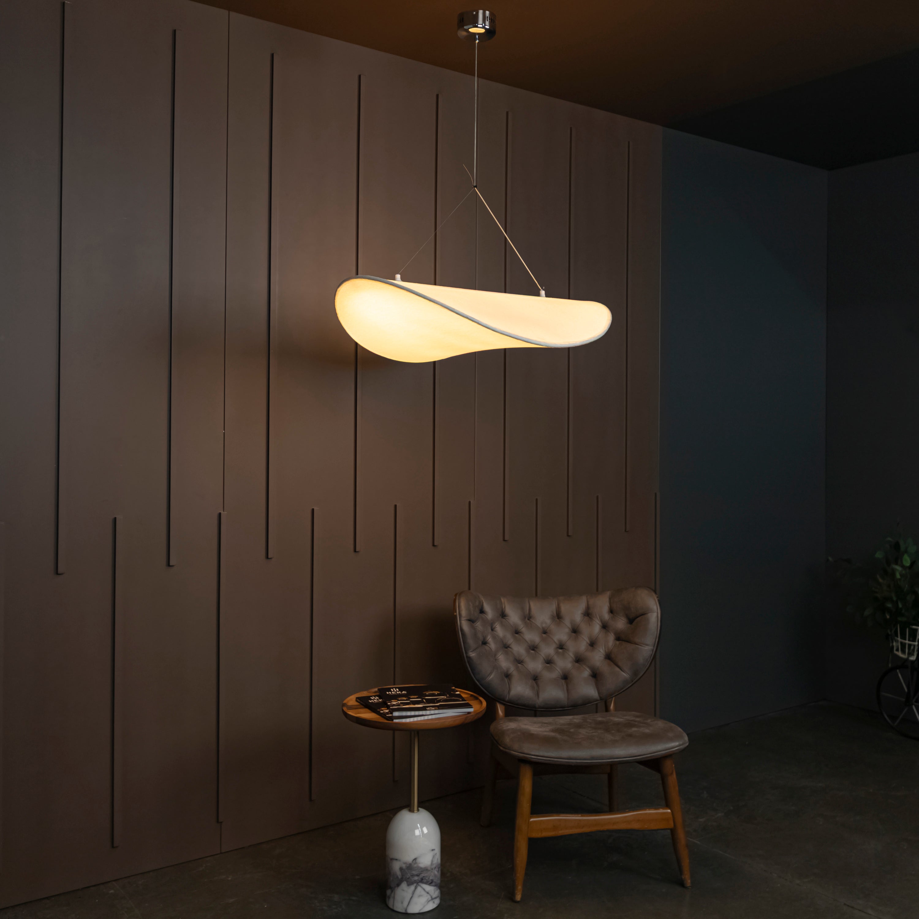 Galaxy Soft Touch White Pendant Light Chandelier 80 Cm