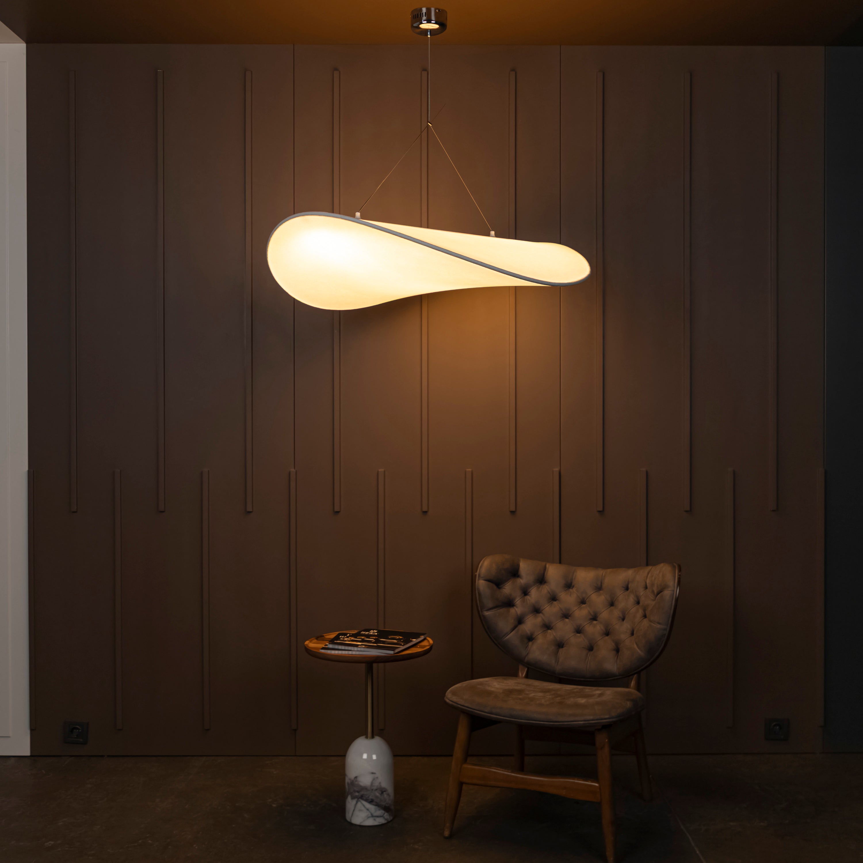 Galaxy Soft Touch White Pendant Light Chandelier 100 Cm