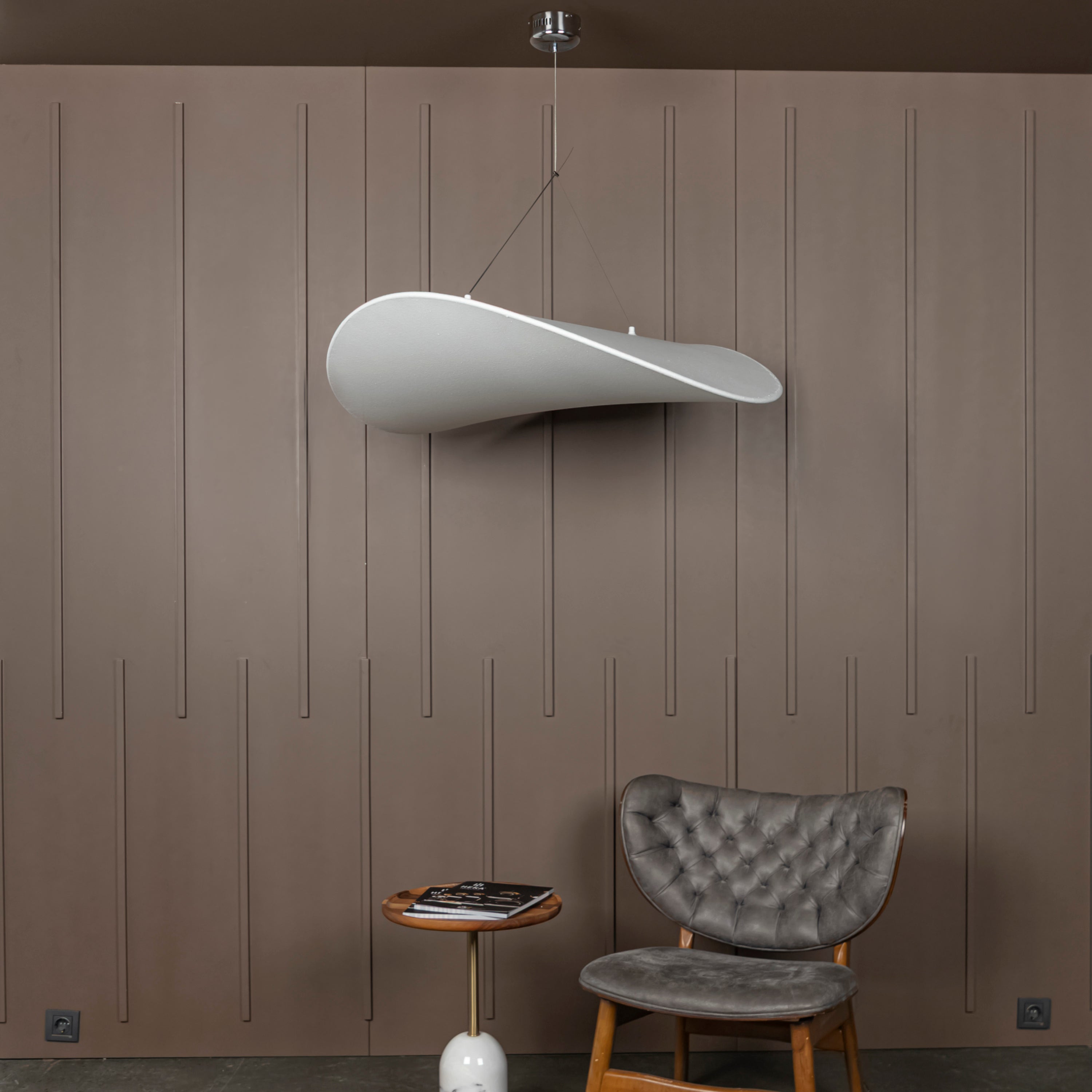Galaxy Soft Touch White Pendant Light Chandelier 100 Cm
