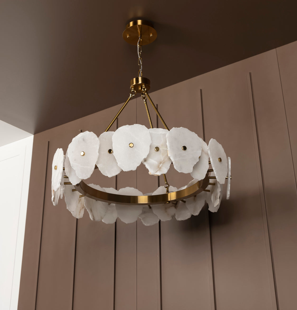 Antvers Antique White Marble Led Chandelier - Heka Lighting & Trading Limited