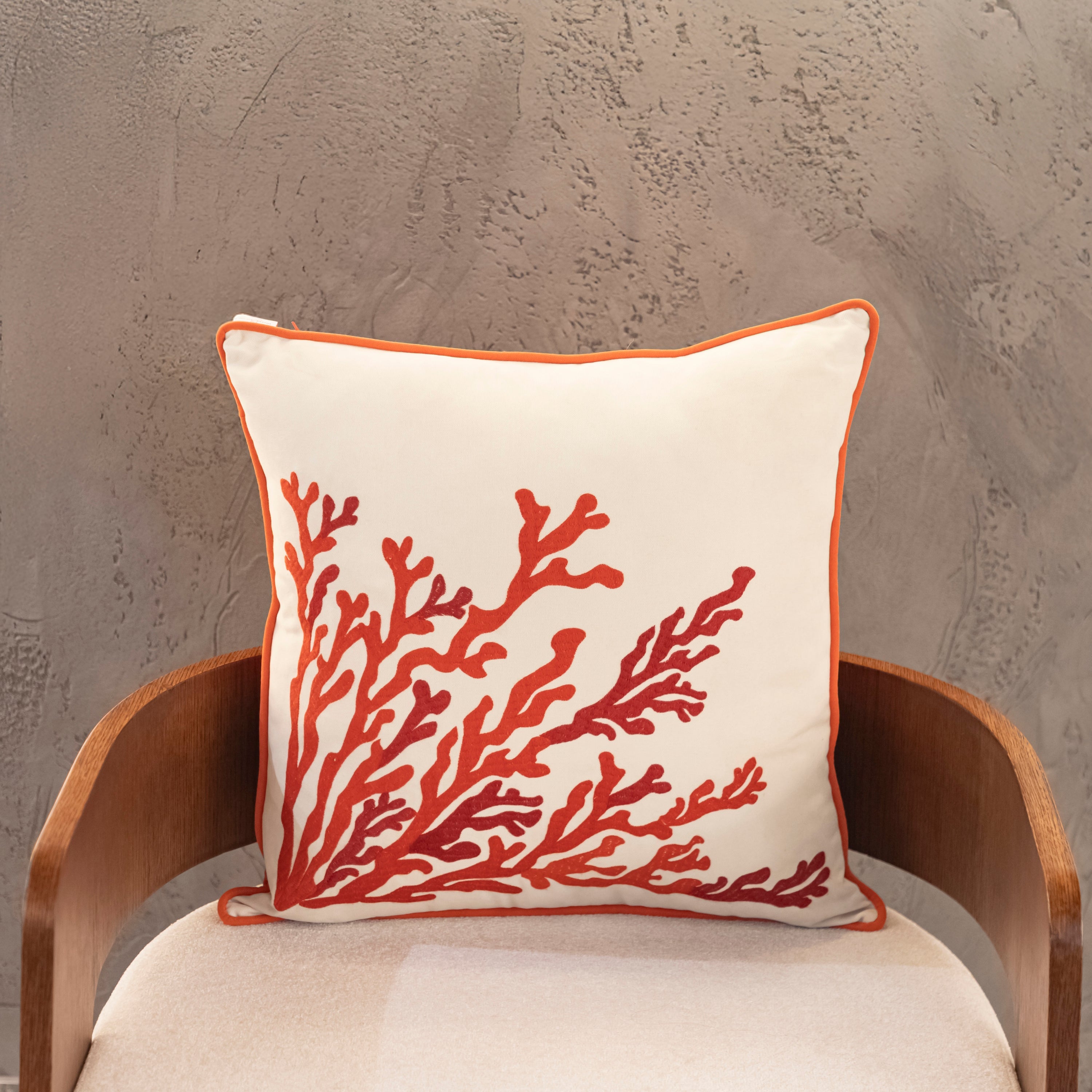 Coral Single Branch Coral 55X55 Pillow