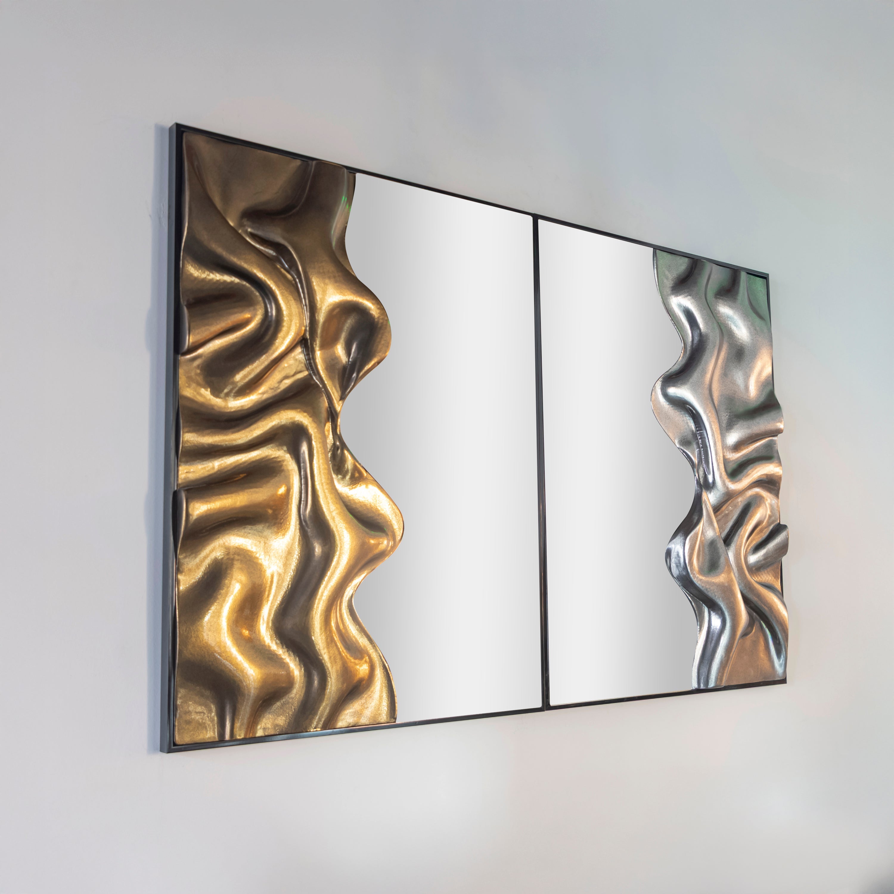 Gold Embossed Wall Art 90X120Cm