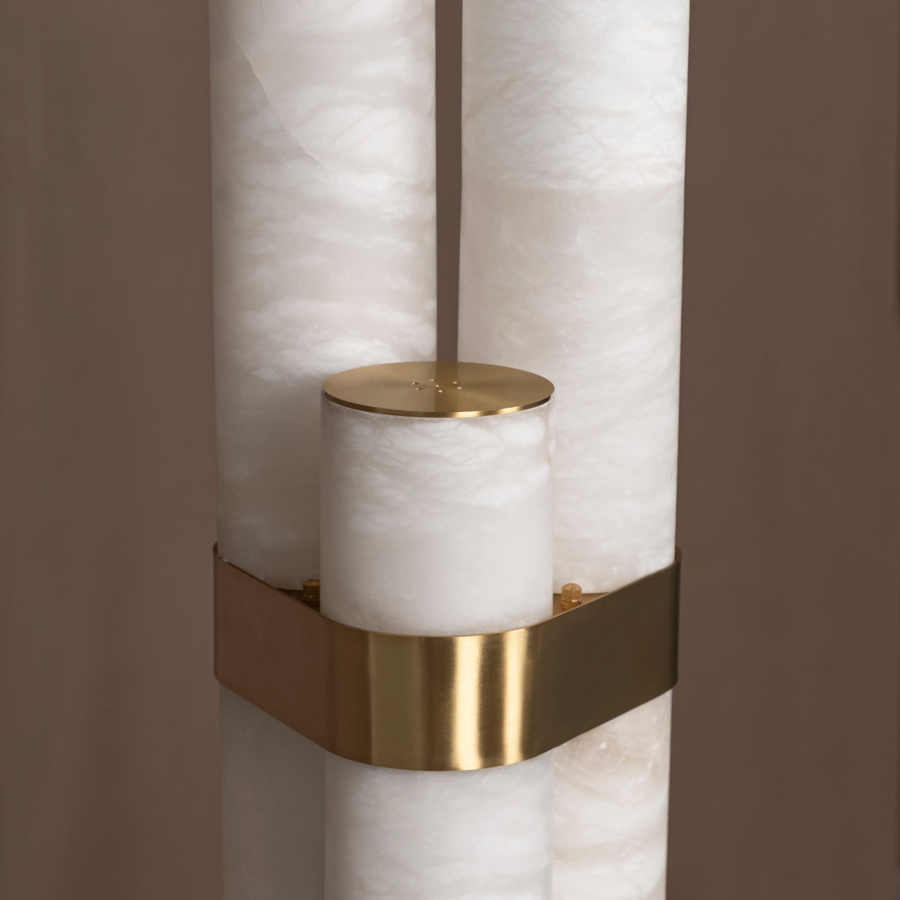 Capri Three Cylinder Marble Antique Led Floor Lamp - Heka Lighting & Trading Limited