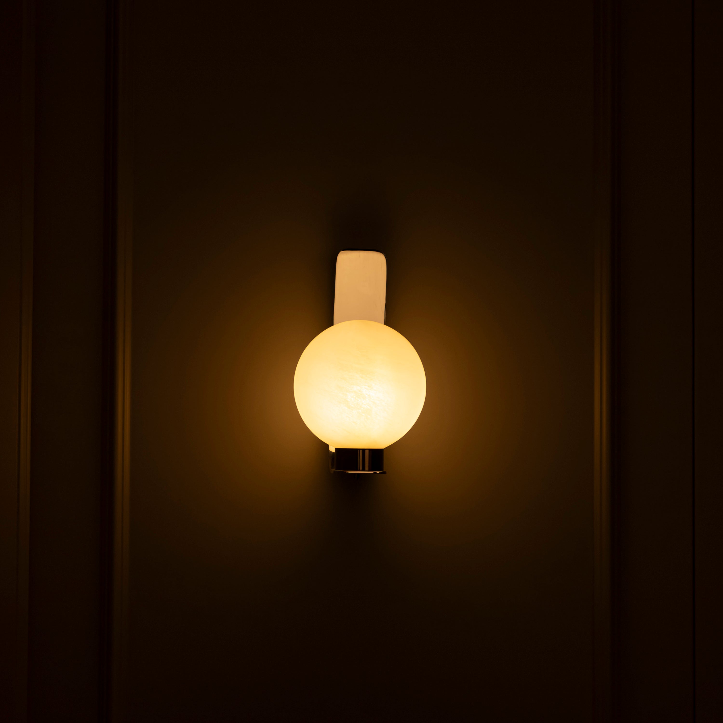 Havana Chrome Platinum Single Soft Glass Led Wall Sconce - Heka Lighting & Trading Limited