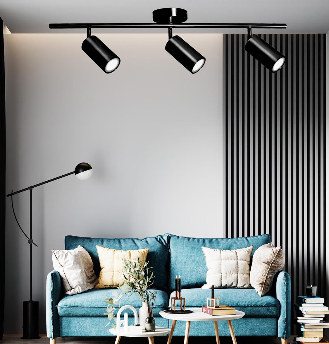 Koza Triple Black Wall Sconce - Heka Lighting & Trading Limited