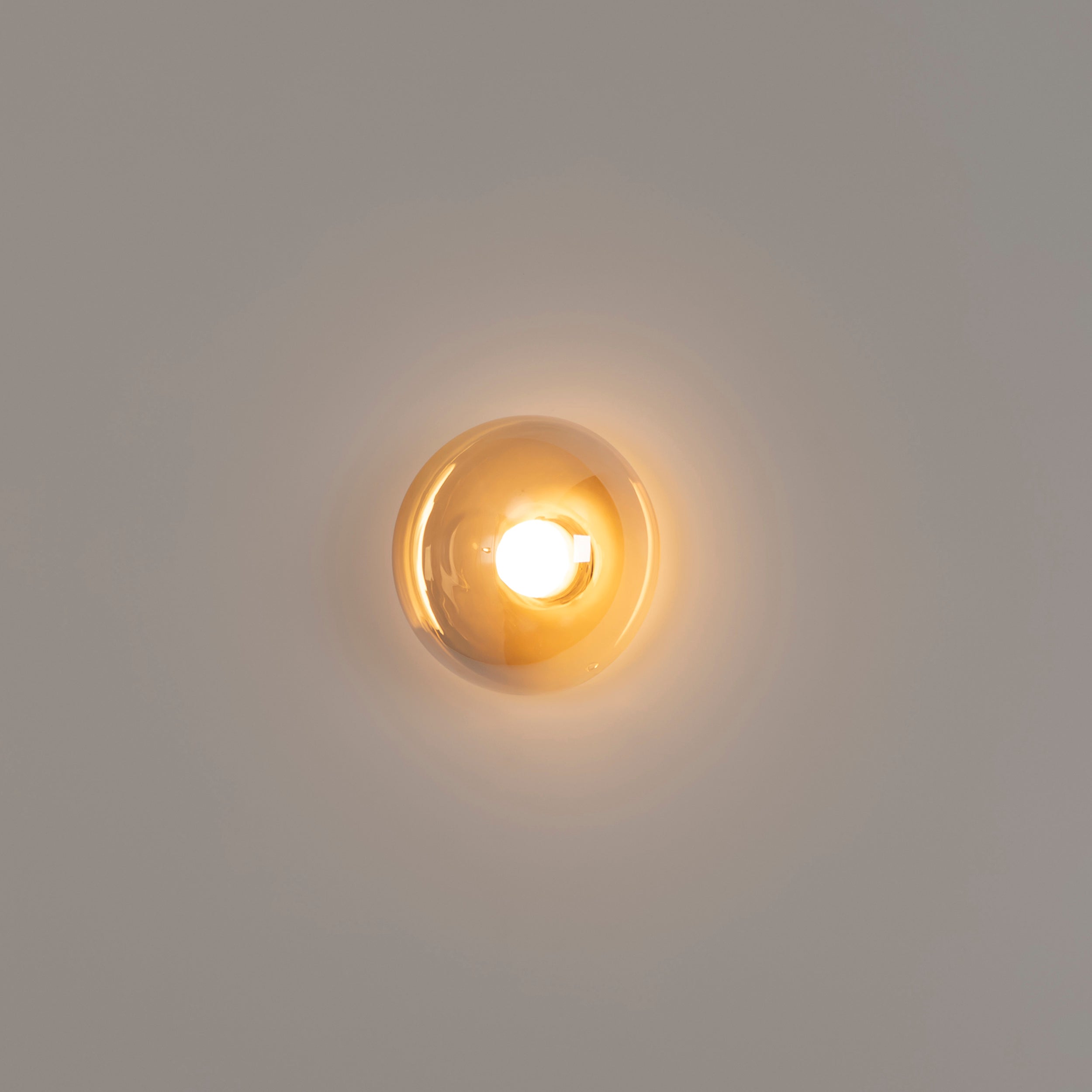 Labranda Single Honey Glass Black Led Wall Sconce 10 Cm - Heka Lighting & Trading Limited