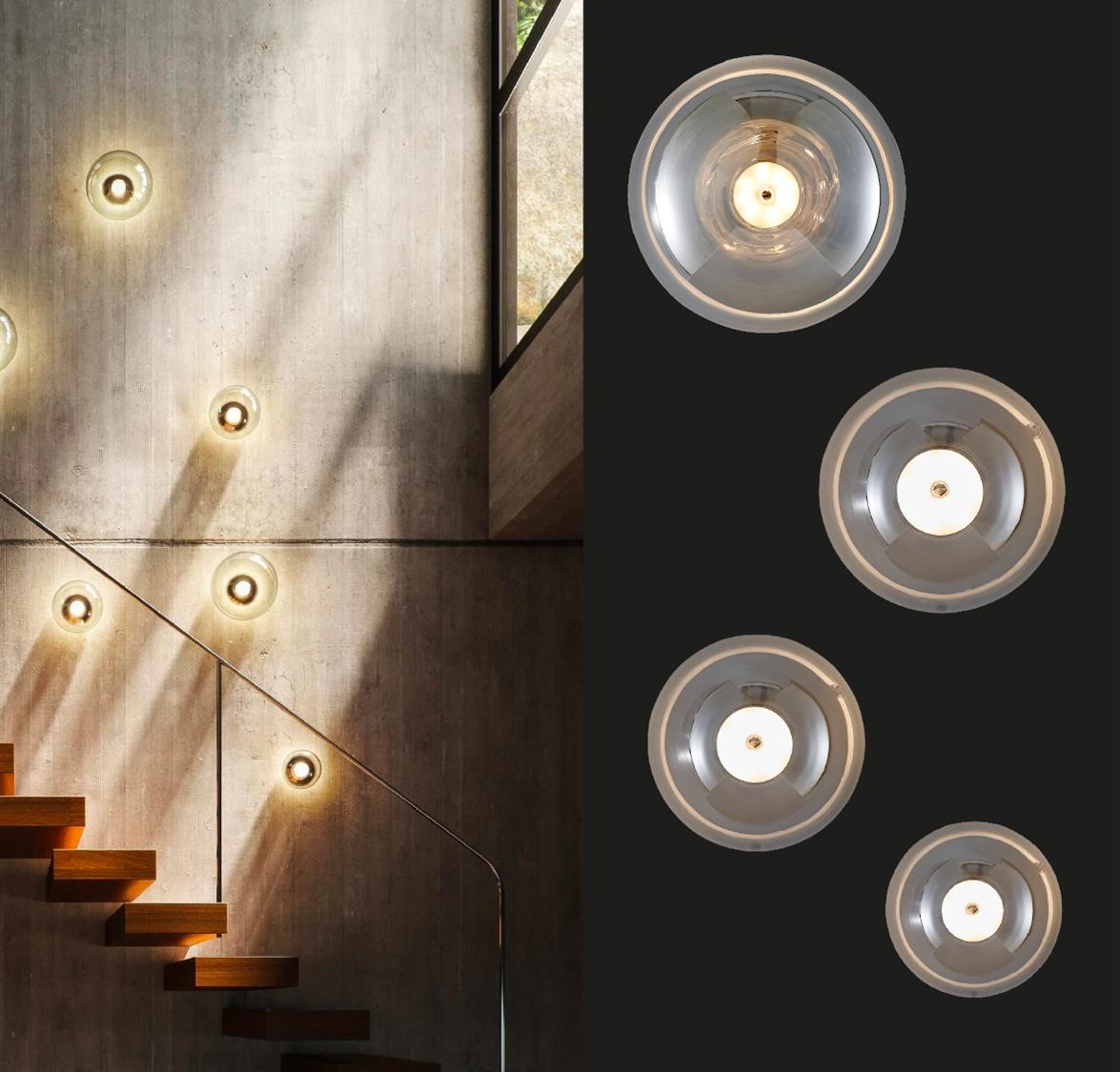 Labranda Single Smoked Glass Black Led Wall Sconce 15 Cm - Heka Lighting & Trading Limited
