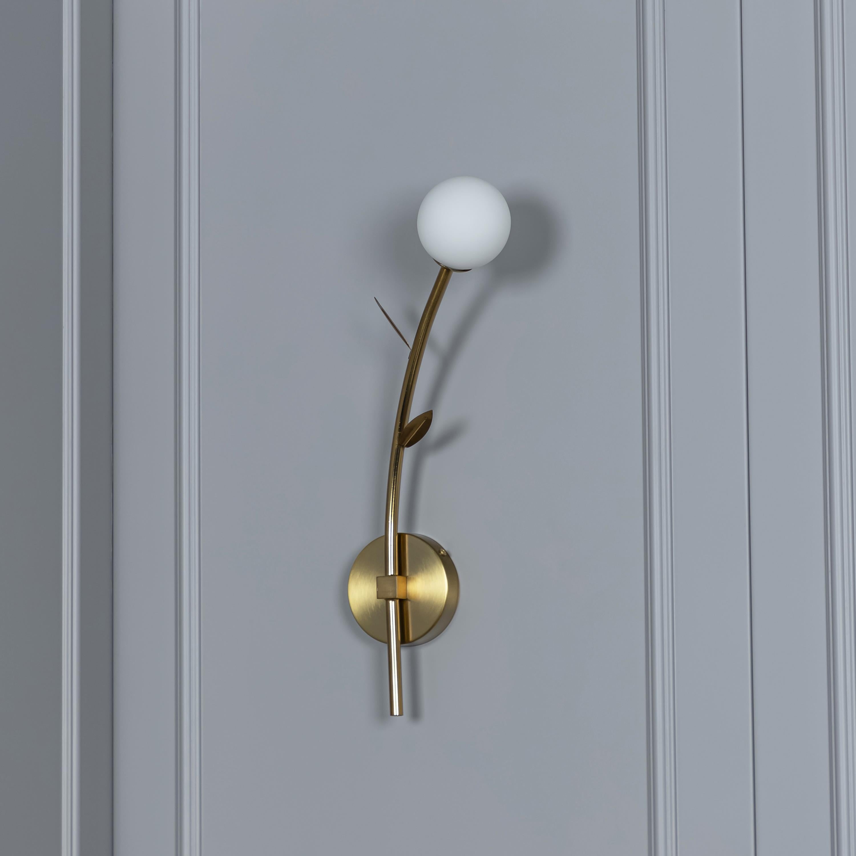 Madra Single Opal Glass Wall Sconce - Heka Lighting & Trading Limited