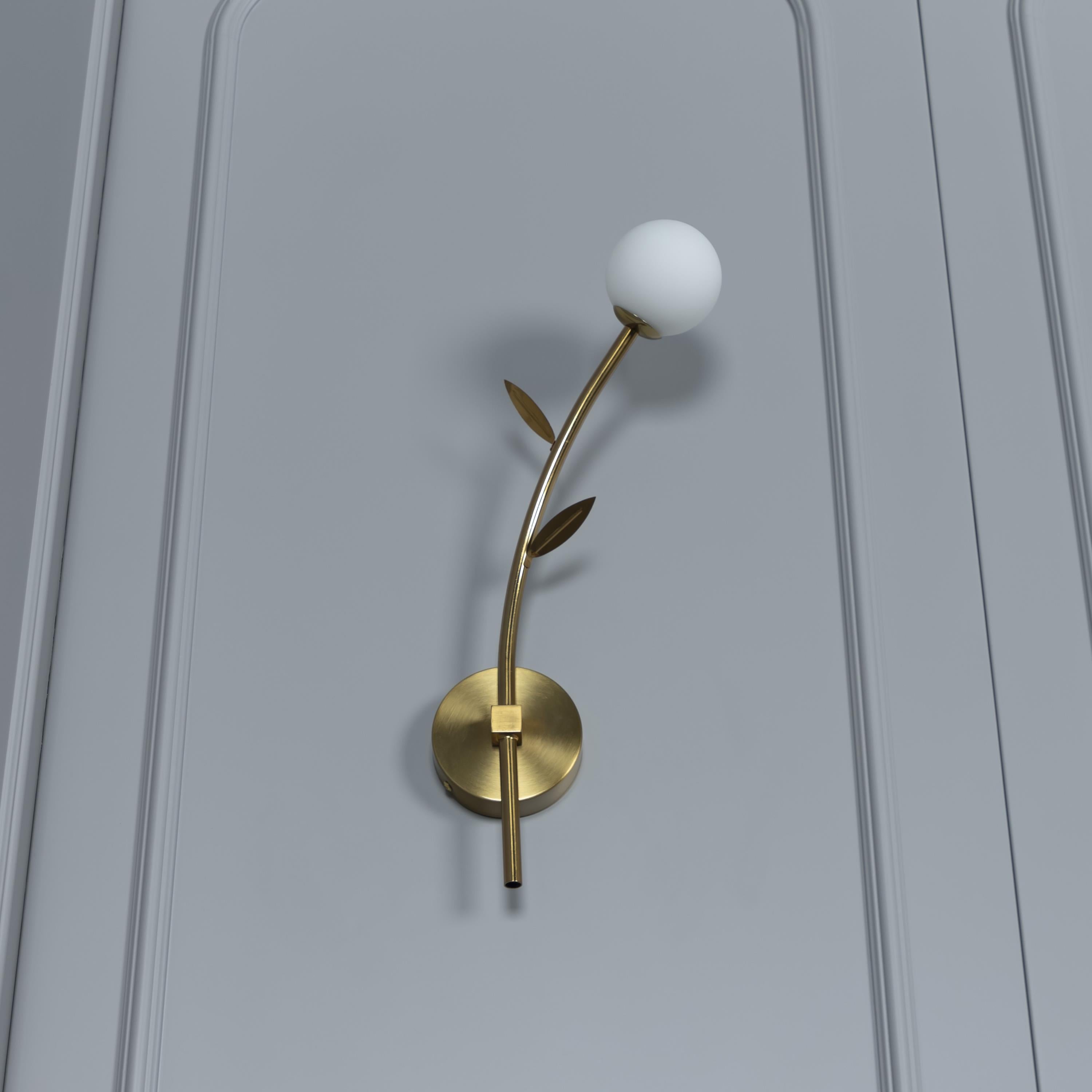 Madra Single Opal Glass Wall Sconce - Heka Lighting & Trading Limited