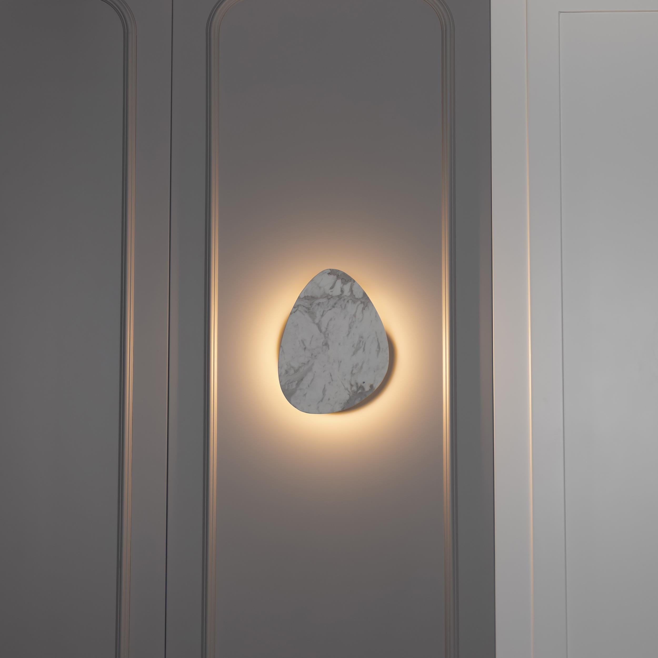 Medusa White Marbled Led Wall Sconce 27 Cm - Heka Lighting & Trading Limited