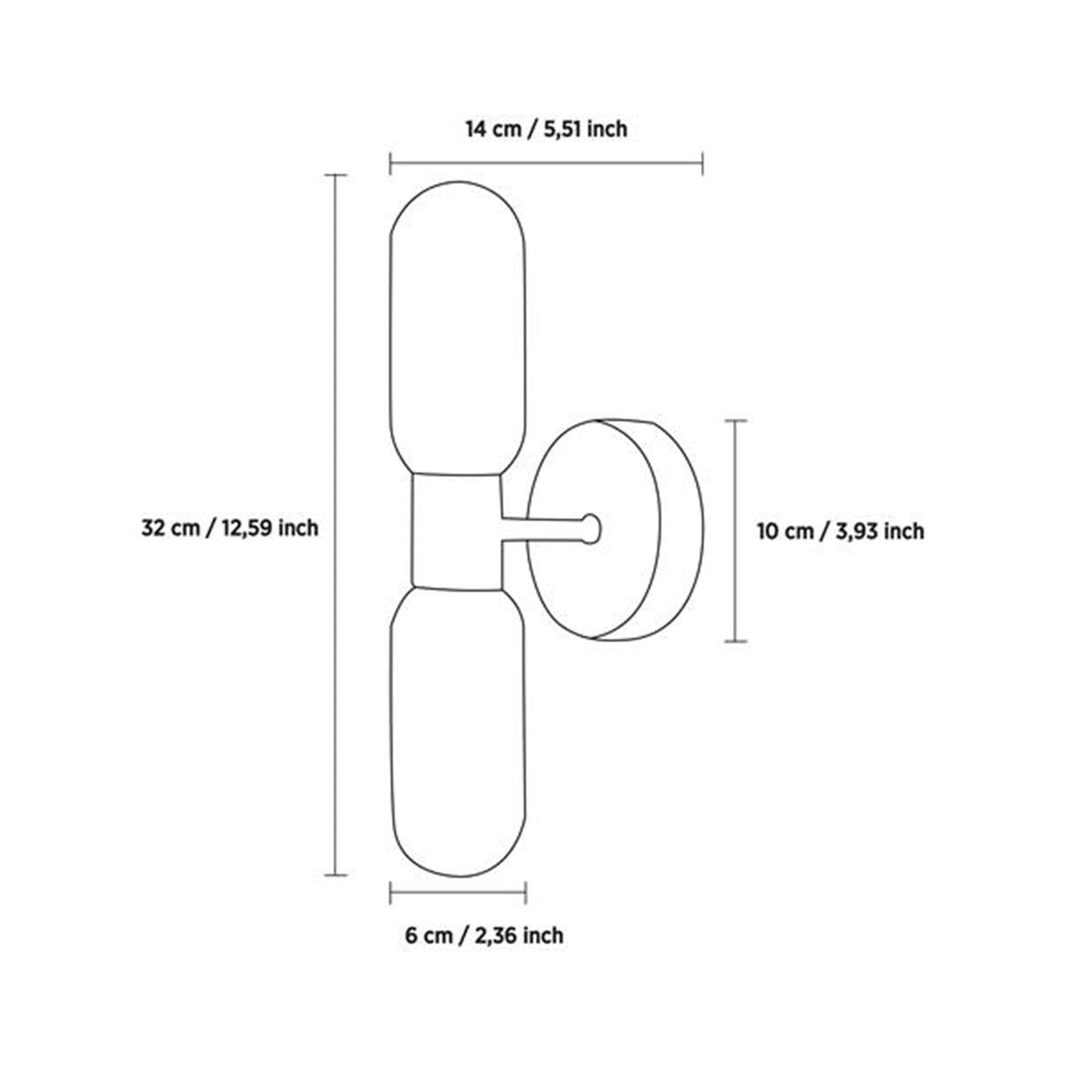 Ottava 2-Piece Transparent Chrome Wall Sconce - Heka Lighting & Trading Limited