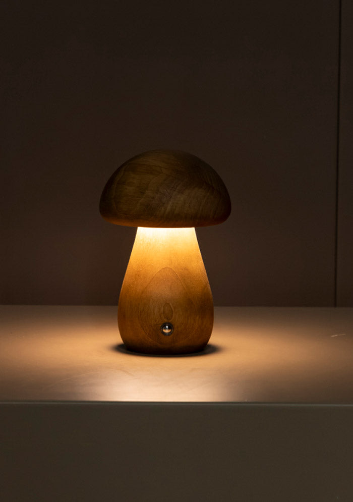 Shaggy Antique Oak Wood Cork Table Lamp - Heka Lighting & Trading Limited