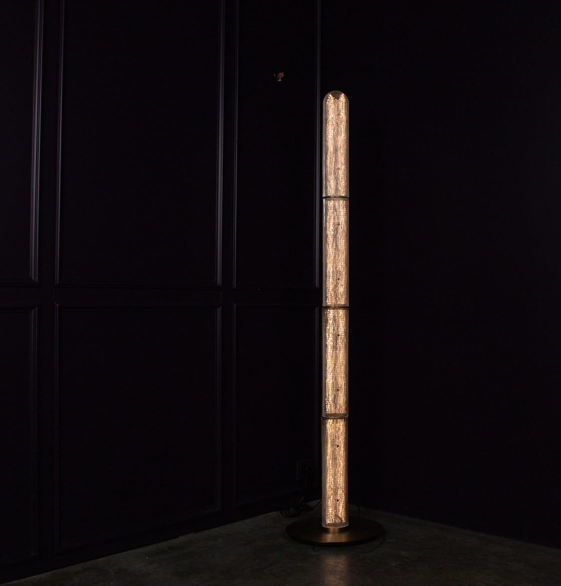 Zambia White Frosted Glass Brushed Brass Floor Lamp - Heka Lighting & Trading Limited