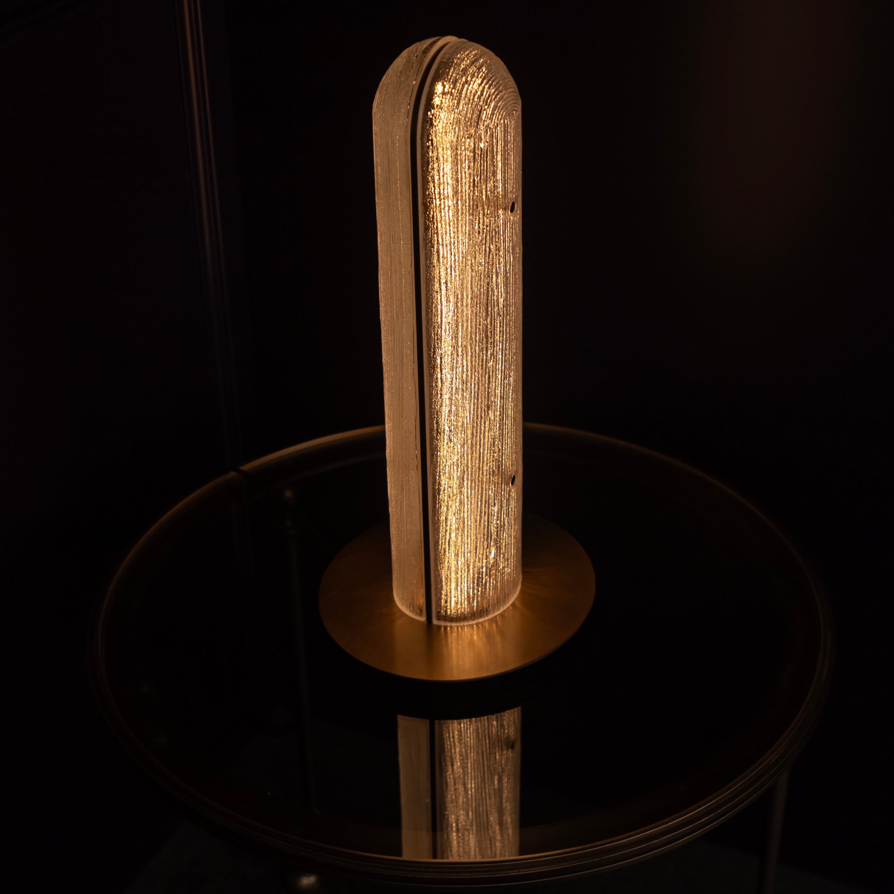 Zambia White Frosted Glass Brushed Brass Table Lamp - Heka Lighting & Trading Limited