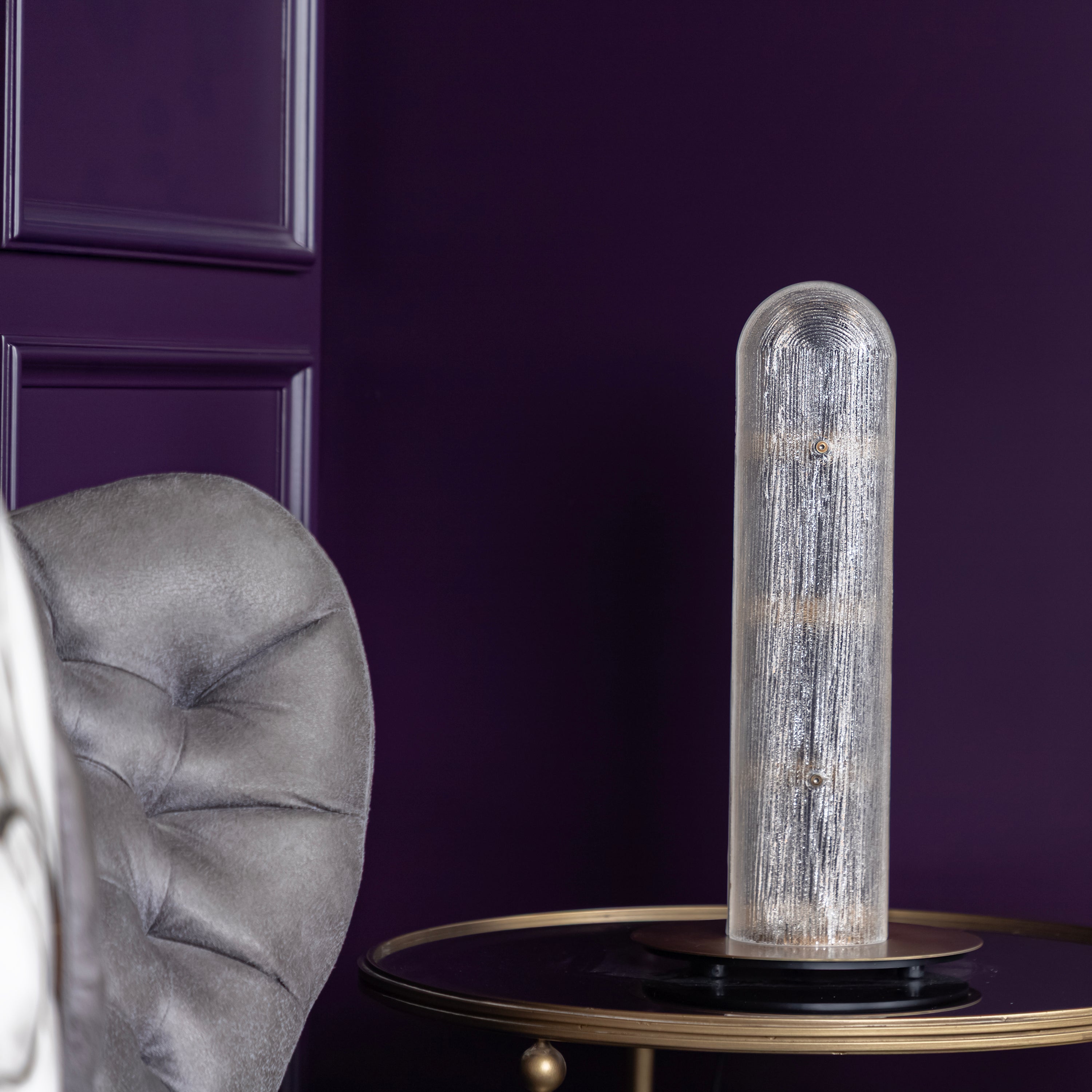 Zambia White Frosted Glass Brushed Brass Table Lamp - Heka Lighting & Trading Limited