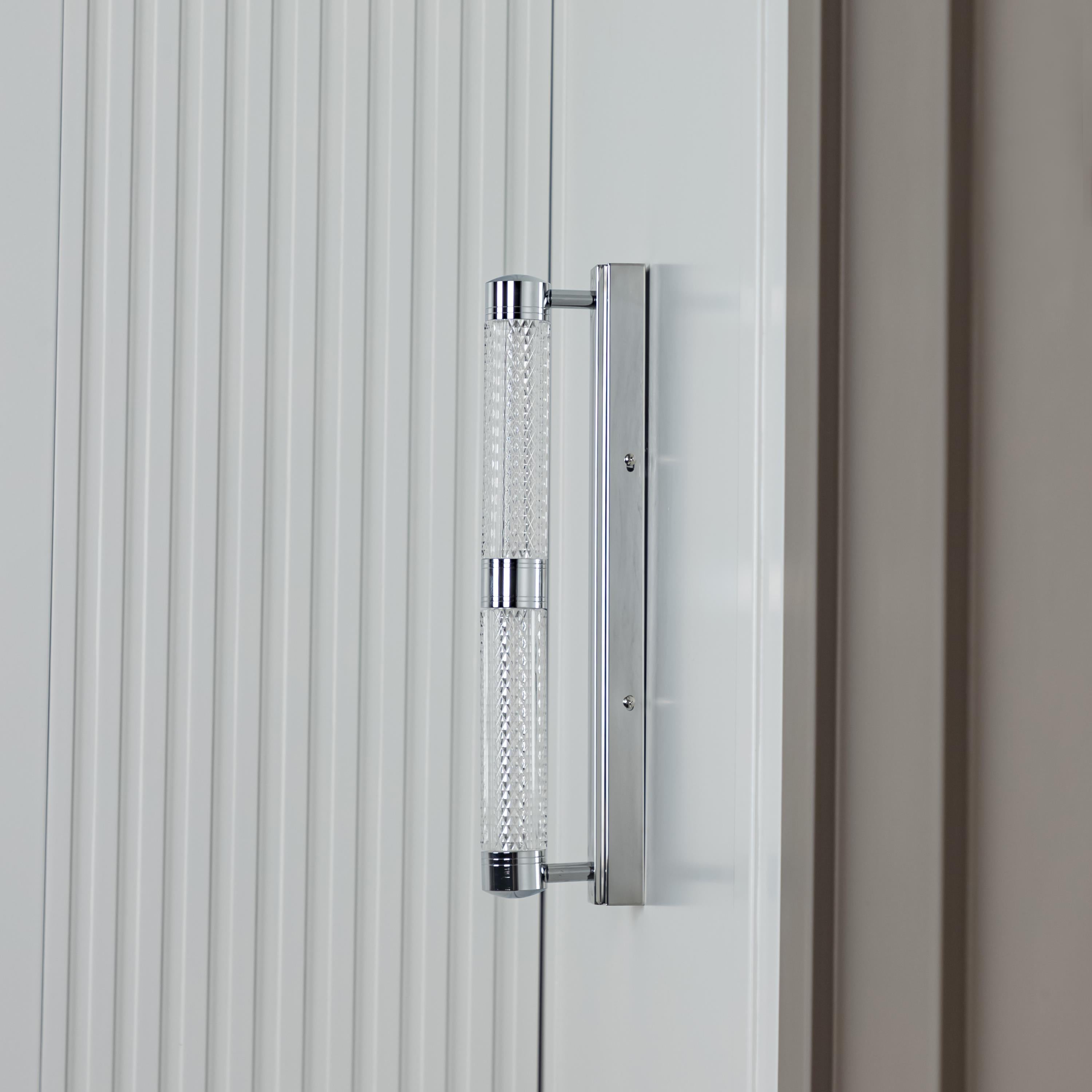 Alabanda Double Transparent Acrylic Chrome Led Wall Sconce - Heka Lighting & Trading Limited