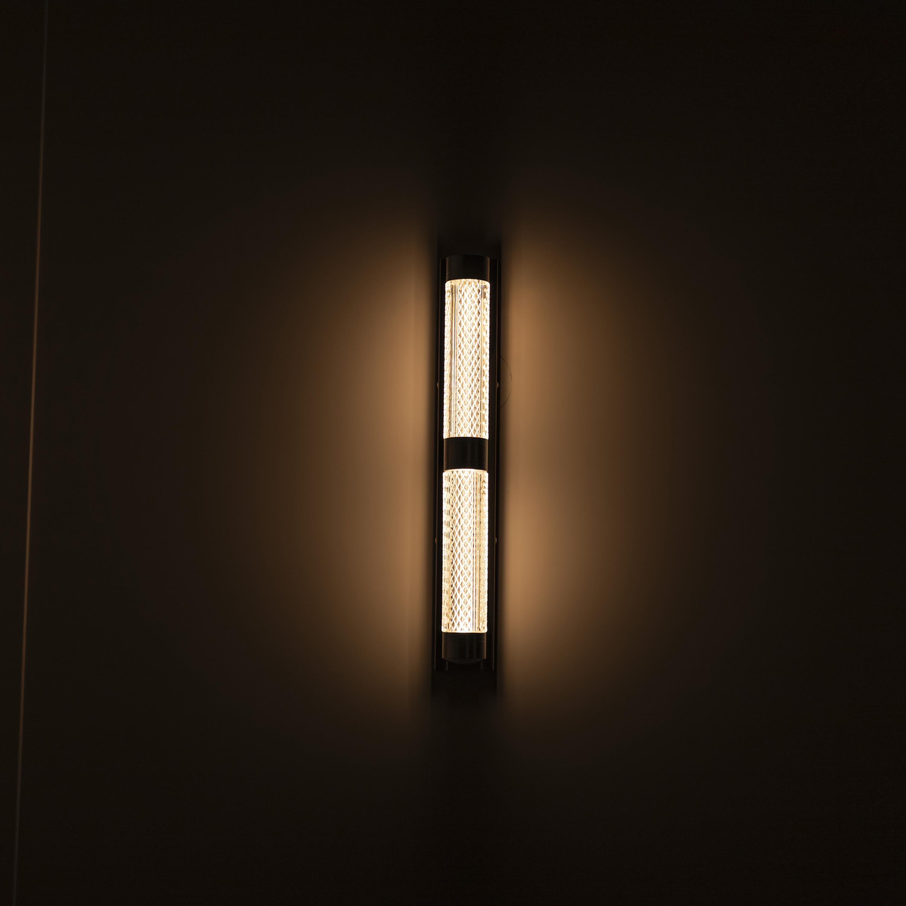 Alabanda Double Transparent Acrylic Chrome Led Wall Sconce - Heka Lighting & Trading Limited