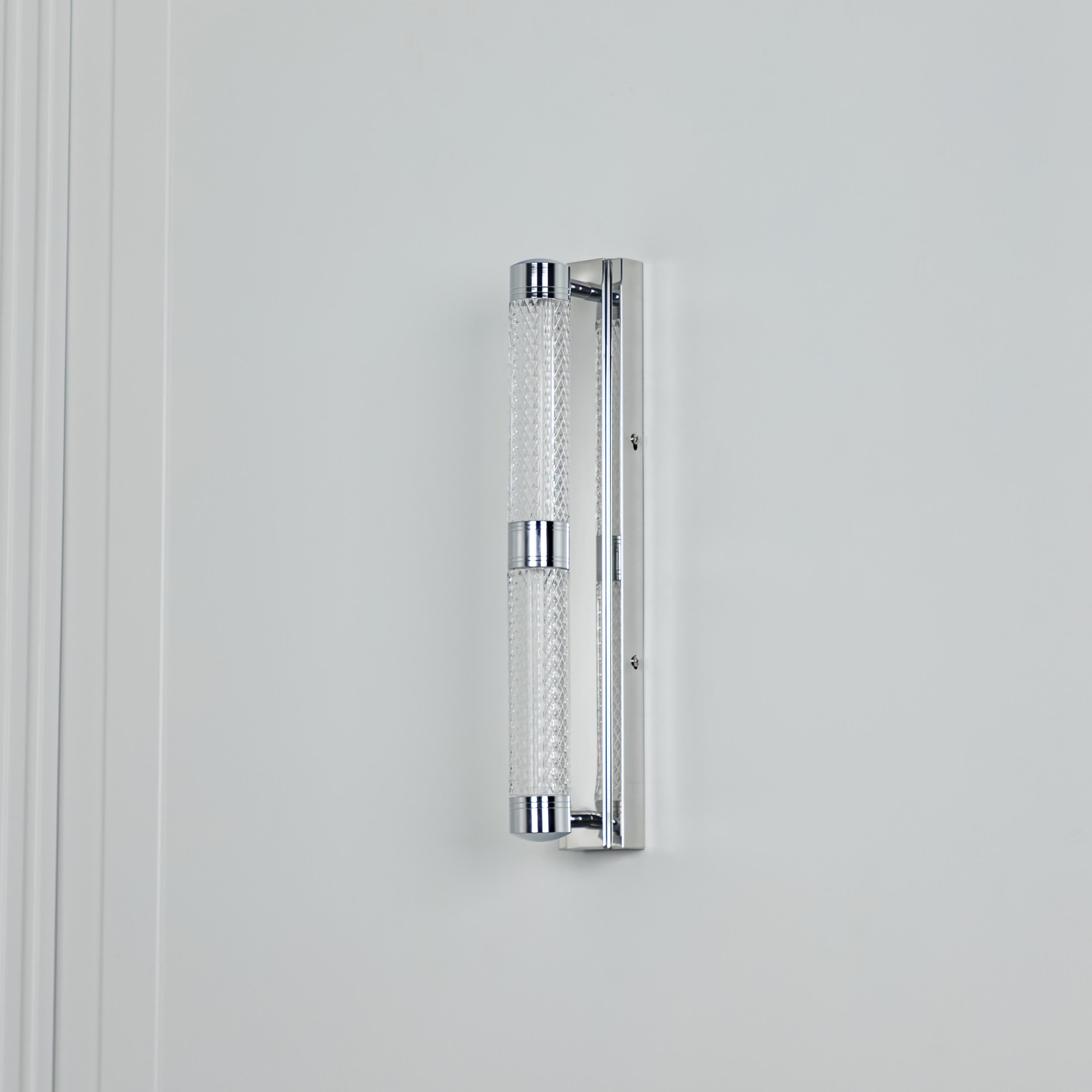 Alabanda Double Transparent Acrylic Chrome Led Wall Sconce - Heka Lighting & Trading Limited
