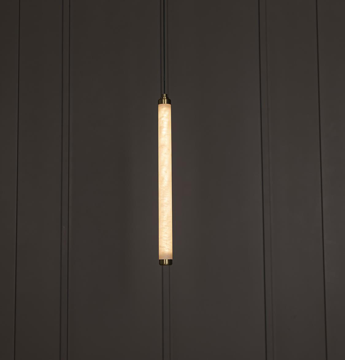 Albina Marble Antique Vertical Pendant Light 45 Cm - Heka Lighting & Trading Limited