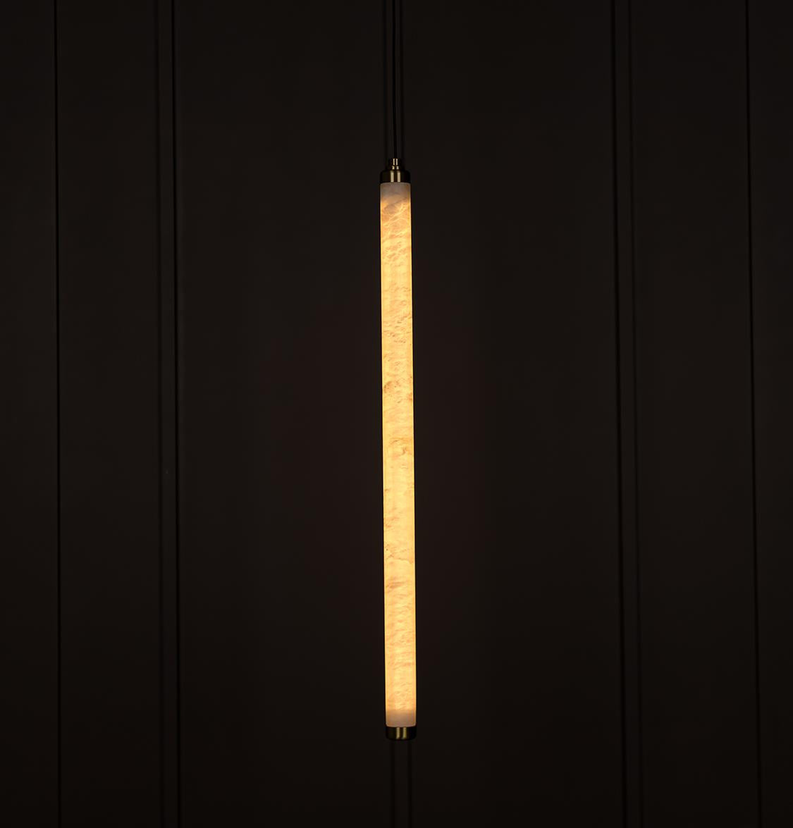 Albina Marble Antique Vertical Pendant Light 64 Cm - Heka Lighting & Trading Limited