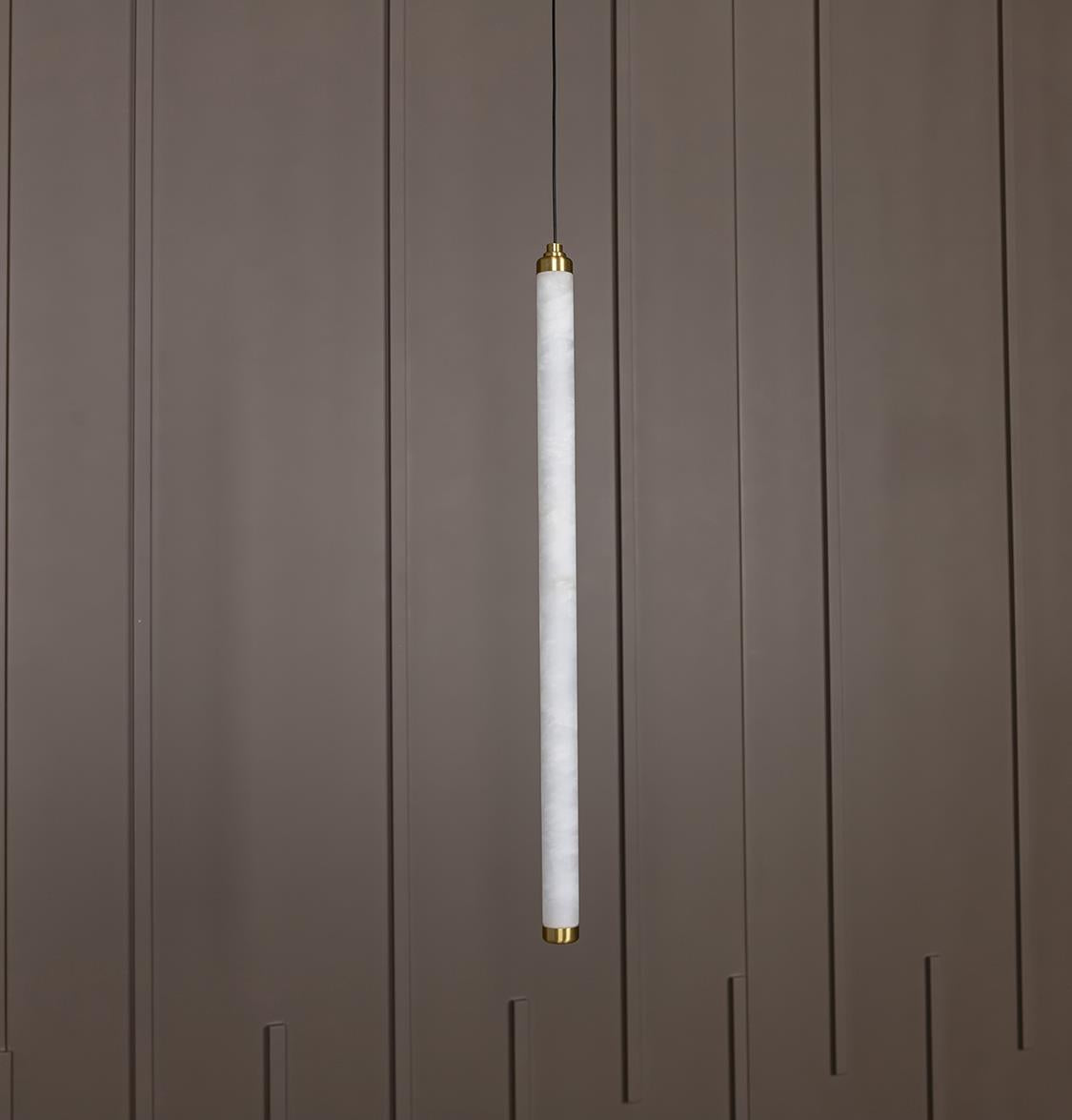 Albina Marble Antique Vertical Pendant Light 64 Cm - Heka Lighting & Trading Limited