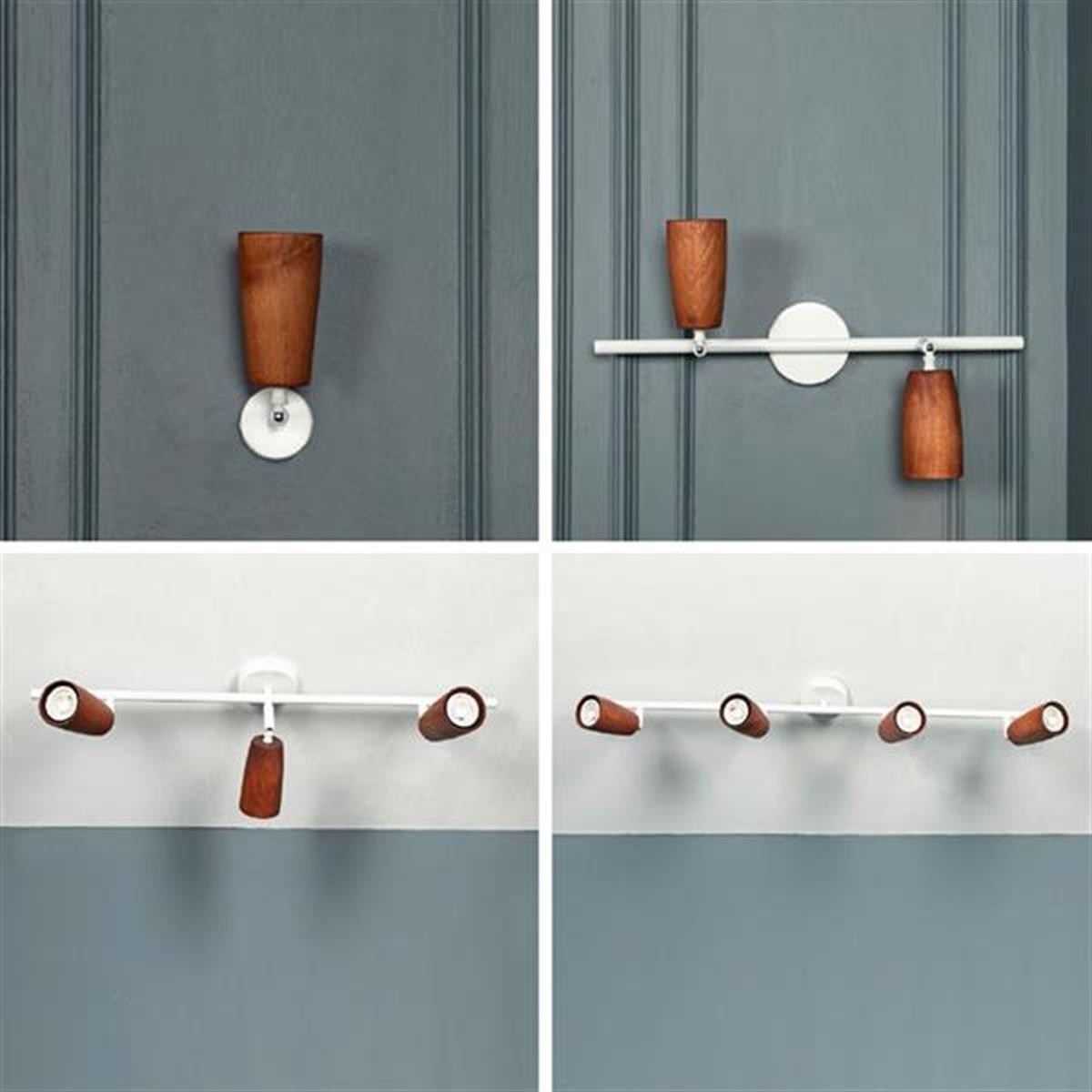 Angel Single Wood White Wall Sconce - Heka Lighting & Trading Limited