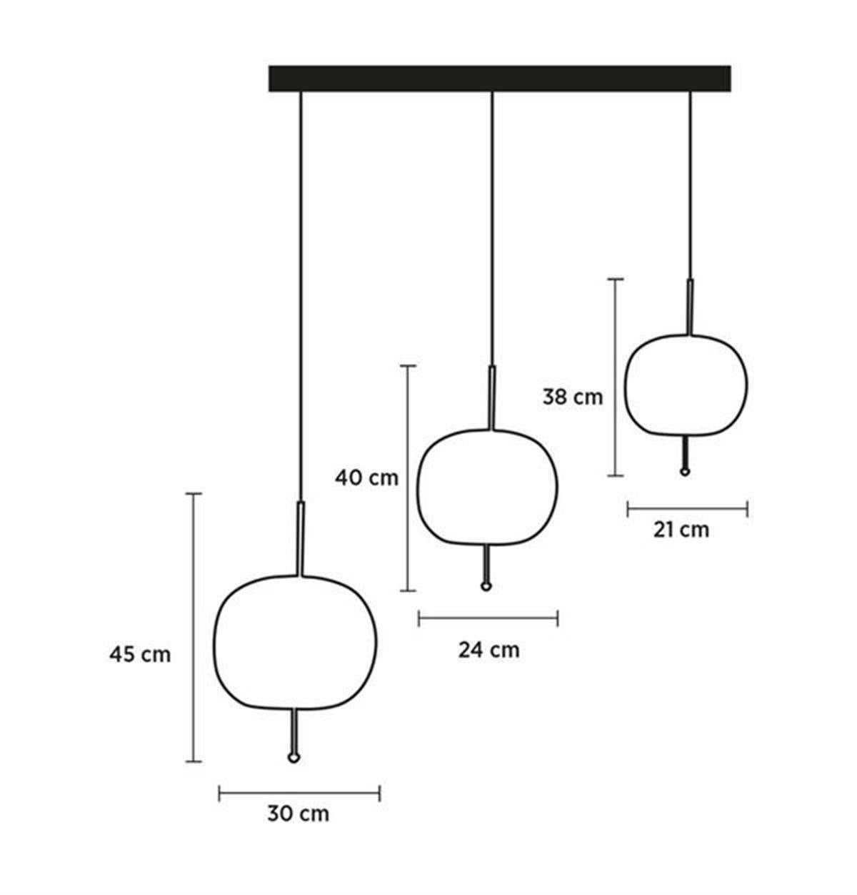 Apple Opal Glass Led Pendant Light Chandelier 30 Cm - Heka Lighting & Trading Limited