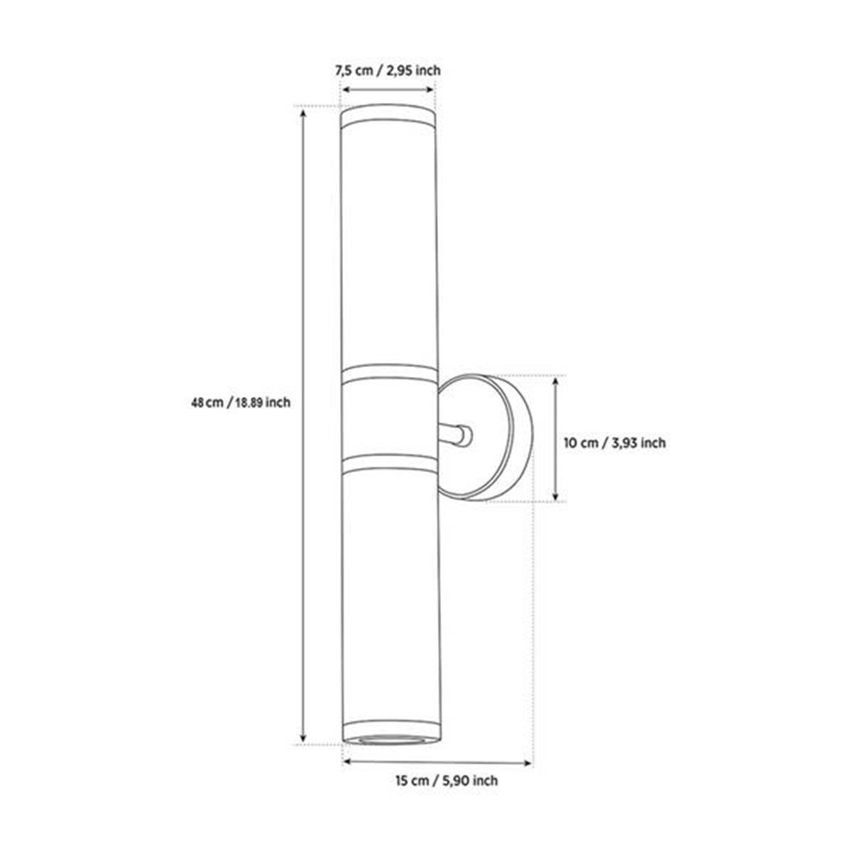 Arkas 2 Piece White Antique Marble Wall Sconce 48 Cm - Heka Lighting & Trading Limited