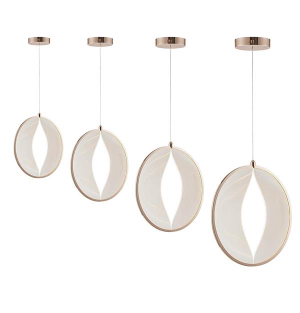 Asena Single Acrylic Led Pendant Light 32 Cm - Heka Lighting & Trading Limited