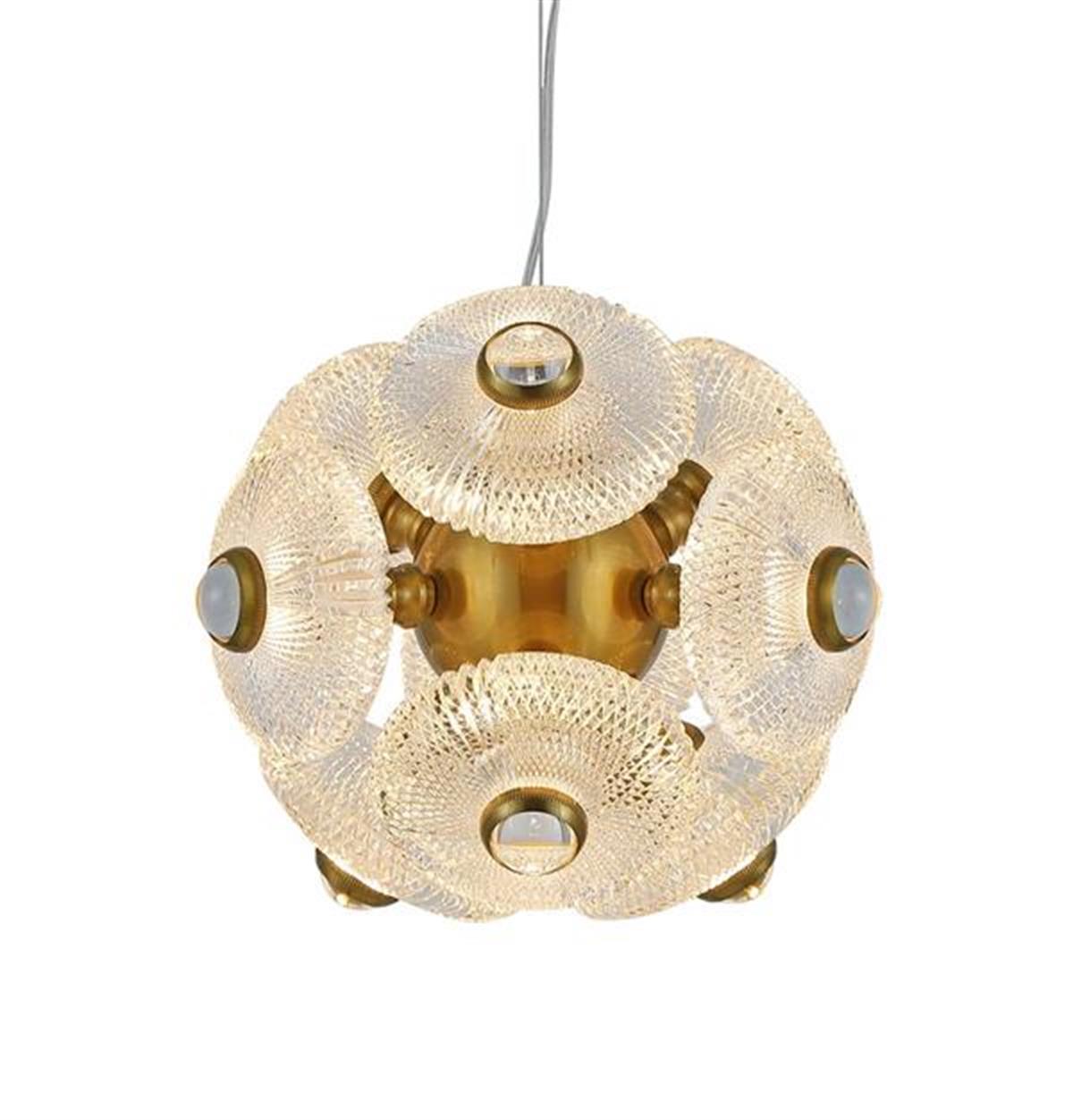 Aspar 9-Piece Antique Glass Living Room Chandelier - Heka Lighting & Trading Limited